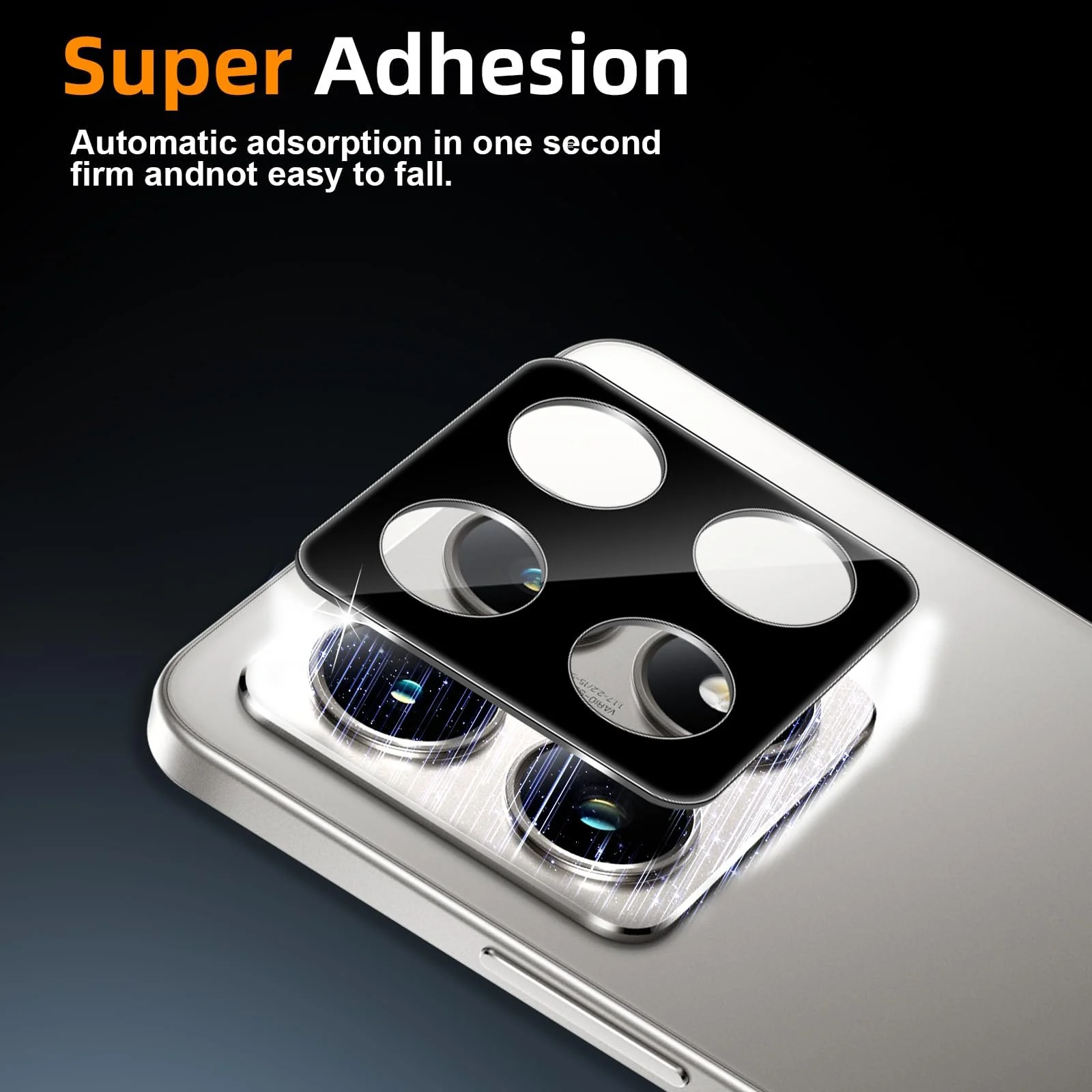 DL3 Mobilak Xiaomi 14T Camera Lens Protector Tempered Glass Screen Protector HD [Full Coverage][Anti-Scratch] Drop Protection Ultra Clear/Thin Lens Case - Black