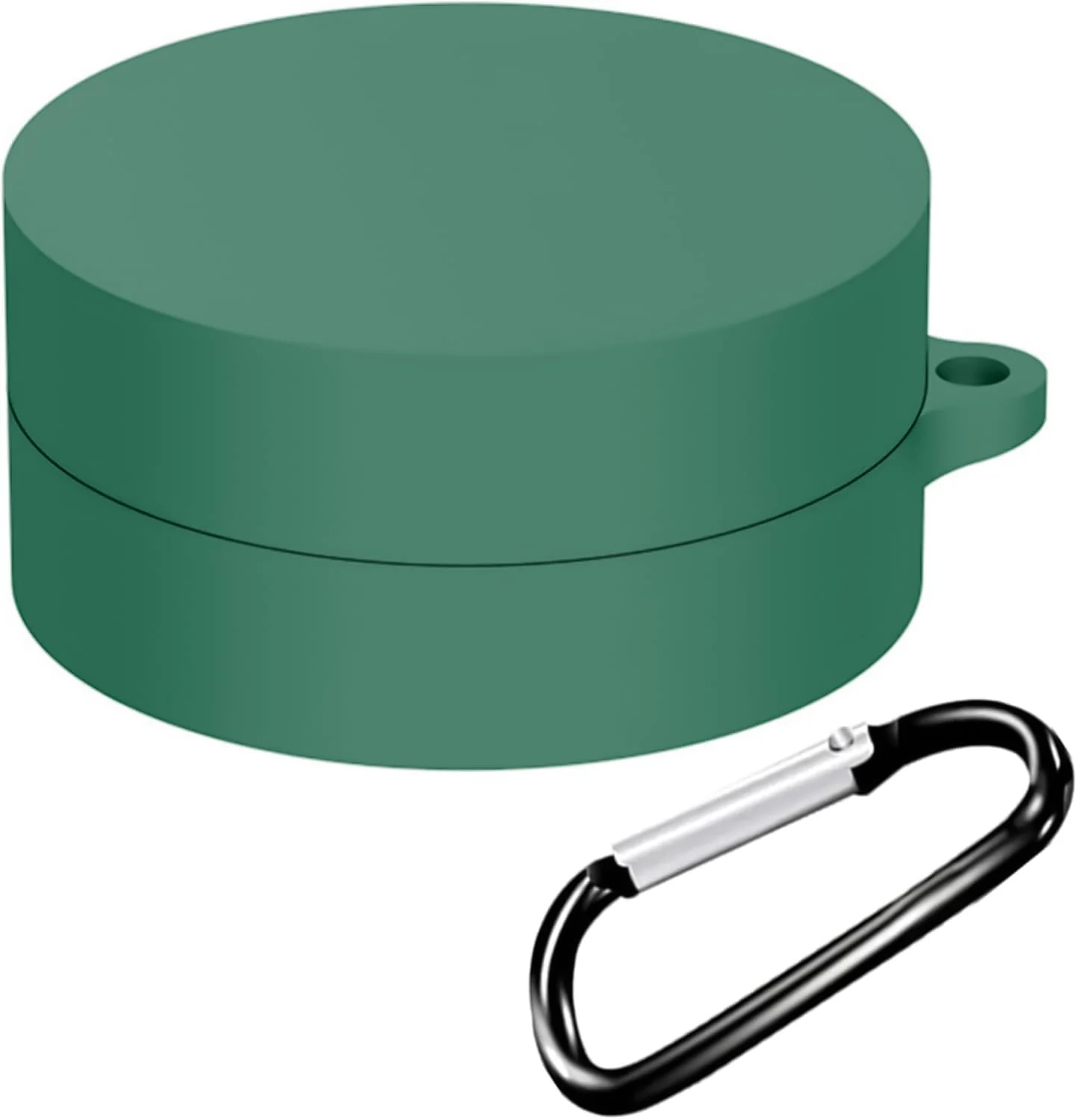 DL3 Mobilak Compatible with NOTHING CMF Buds Pro Case Cover, Soft Silicone Shockproof Protective Case Wireless Earbuds with Carabiner, Front LED Visible - Green