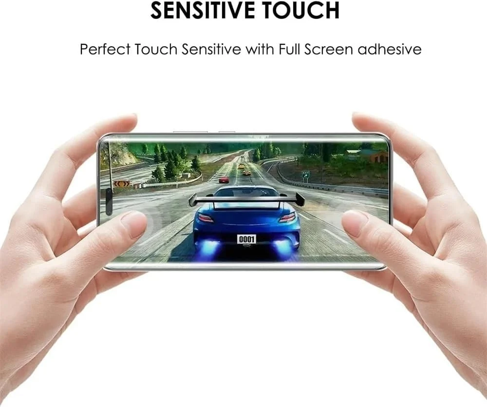 DL3 Mobilak Full Glass Screen Protector For Honor Magic 6 Pro UV Tempered Glass Full Glue Cover Screen Protector For Fingerprint Unlock Screen Glass Film - Clear