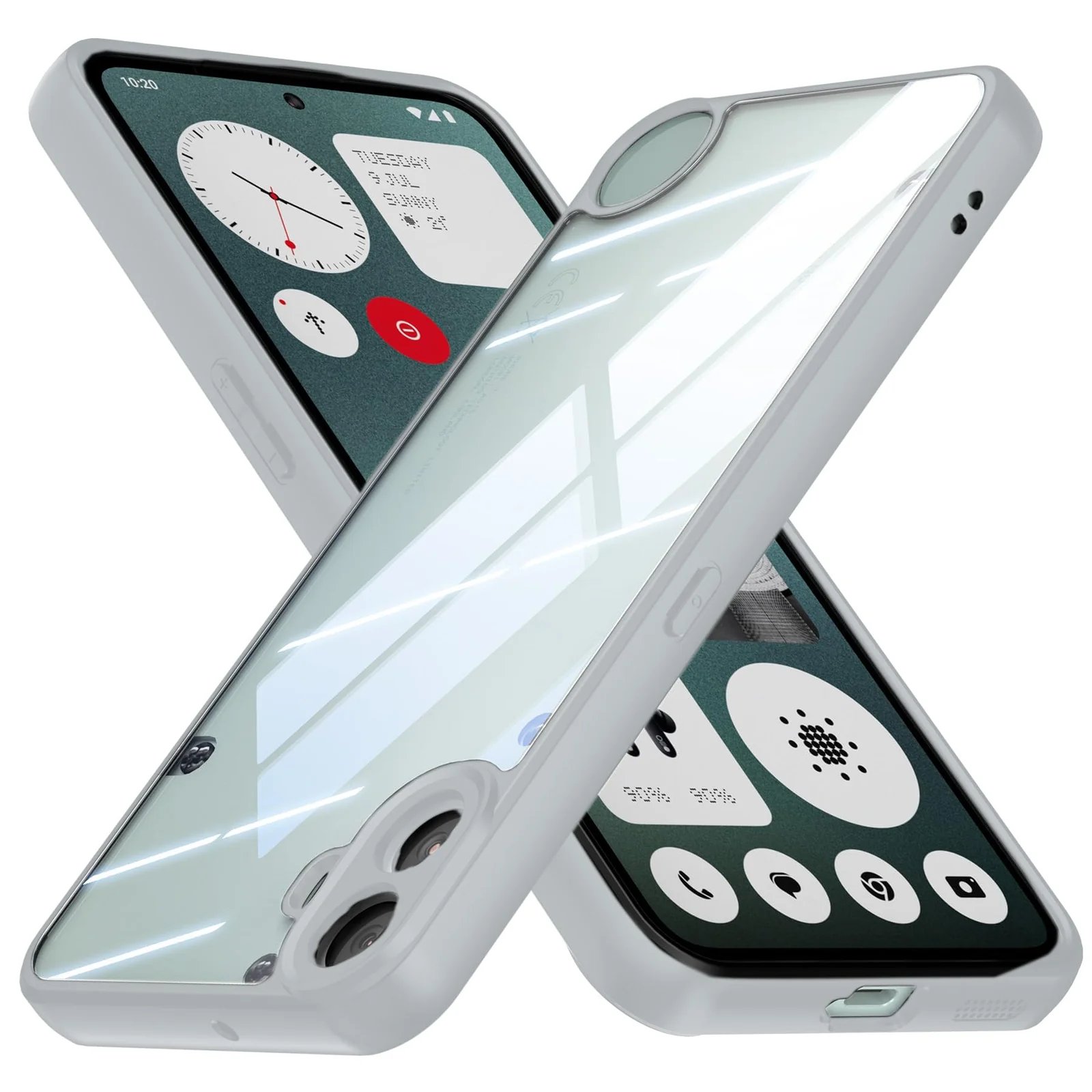 DL3 Mobilak Clear Protective Case for Nothing Phone 1 - Gray