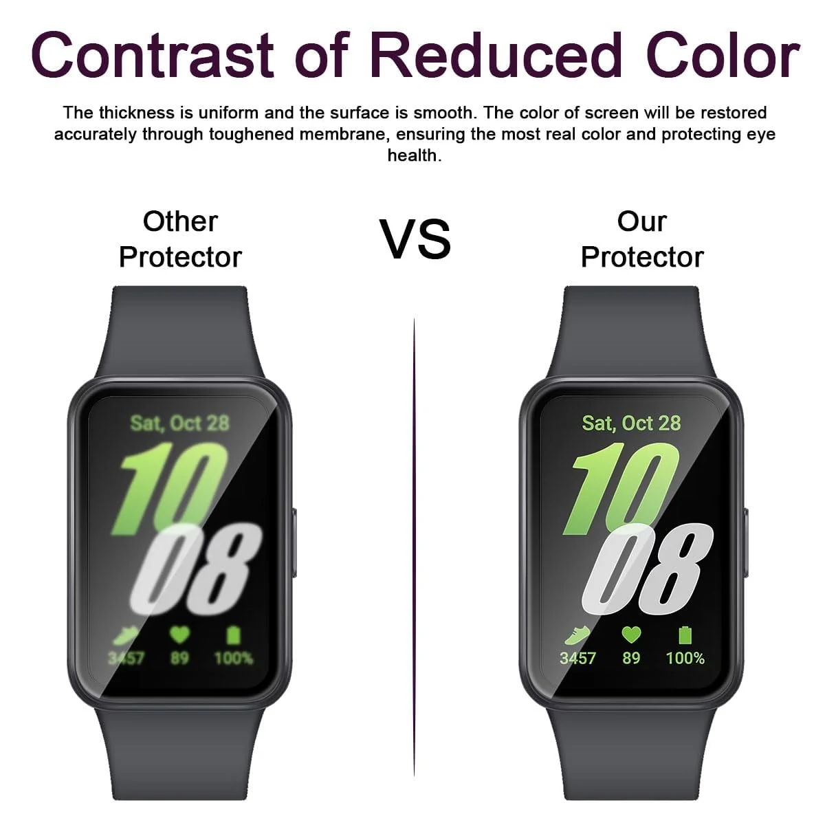 DL3 Mobilak Screen Protector For Samsung Galaxy Fit 3, 3D Curved Soft Edge Protective Film [Anti-Scratch] [Bubble Free] [Ultra Shatterproof] [High Sensitive] (Not Glass) - Black
