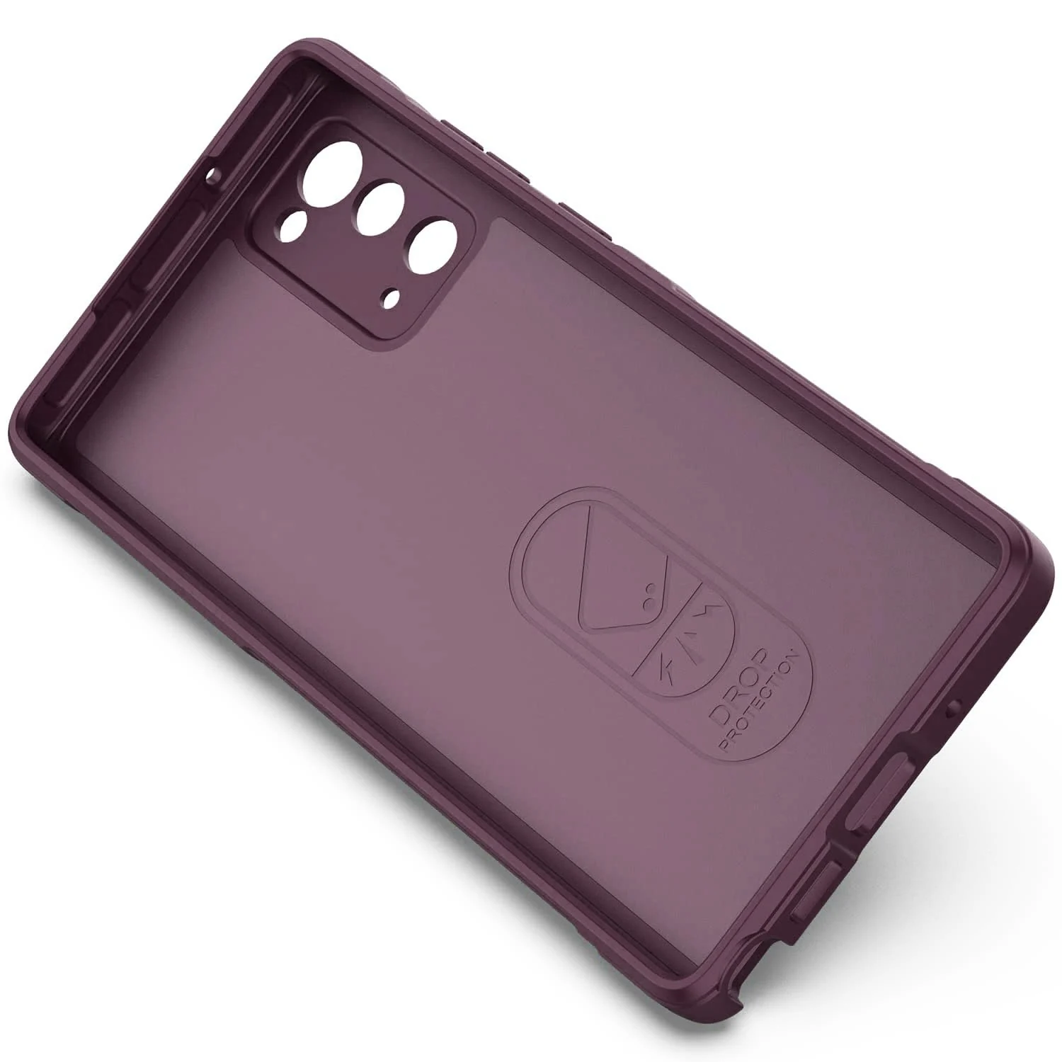 DL3 Mobilak Flexible Silicone and TPU Protective Case with Camera Protection for Samsung Galaxy Note 20 5G - Wine Red