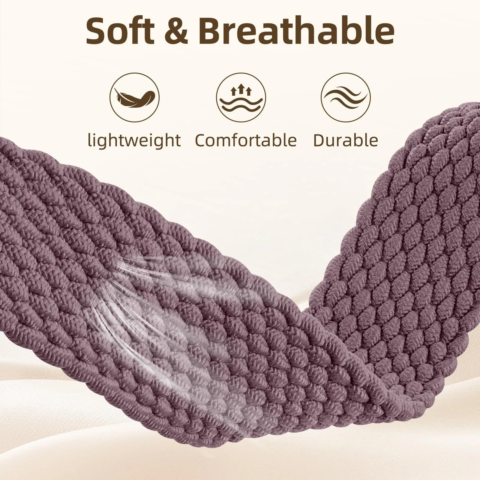 DL3 Mobilak Sport Solo Loop For Apple Watch Band Ultra 49mm 46mm 45mm 44mm 42mm, Adjustable Magnetic Stretchy Nylon Braided Wristband for iWatch SE Series 11 10 9 8 7 6 5 4 3 2 1 (Smoke Violet)