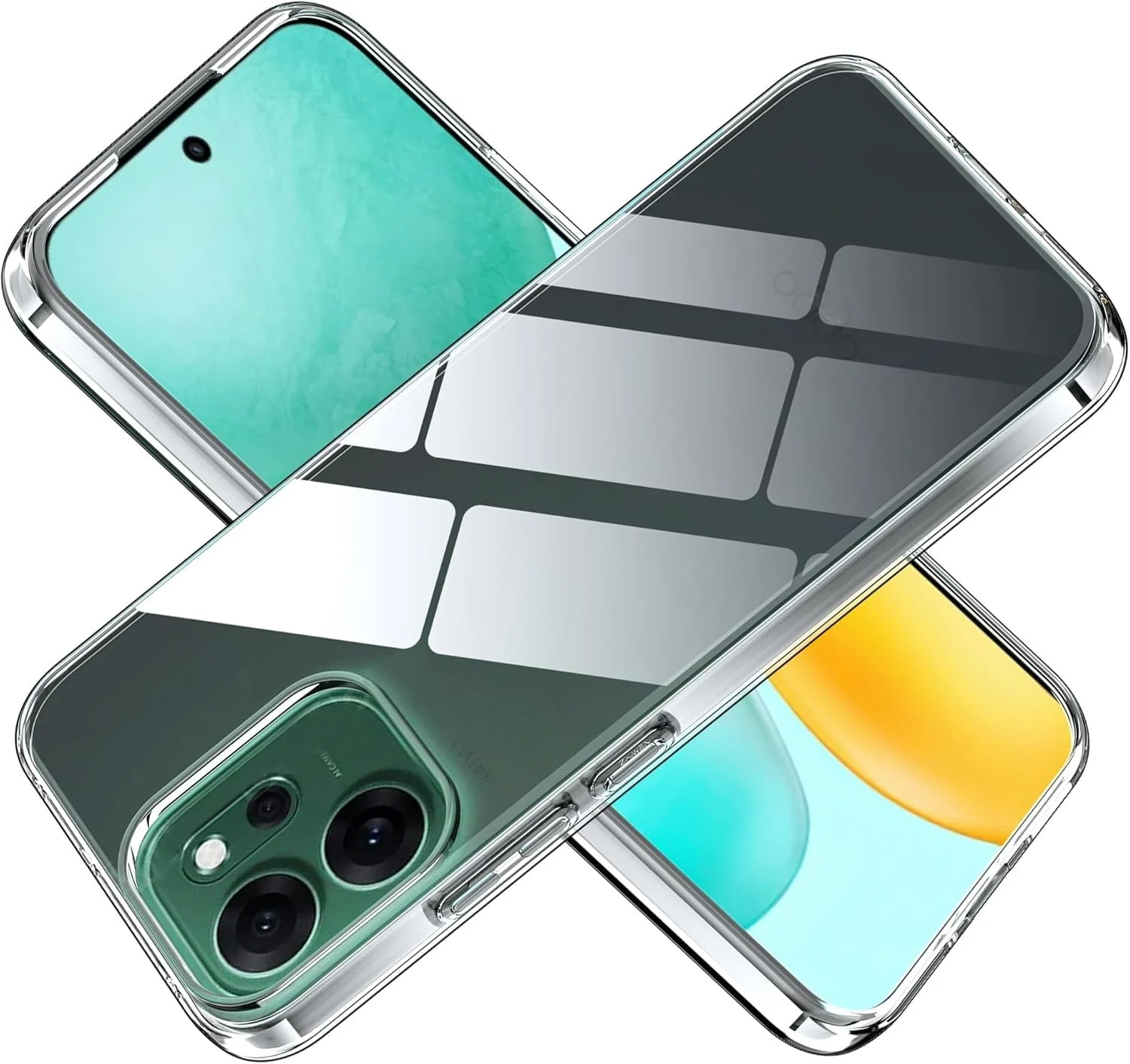 DL3 Mobilak Case Compatible with OPPO Reno 14 FS 5G / OPPO Reno 14F 5G Case Crystal Soft TPU Gel Case Flexible Silicone Anti-Scratch TPU Cover - Clear