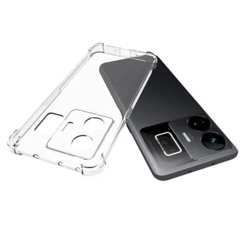 DL3 Mobilak Clear TPU Case for realme GT 3 5G / realme GT Neo 5, Camera protection, Shock-absorbing protection, Non-slip grip - Clear