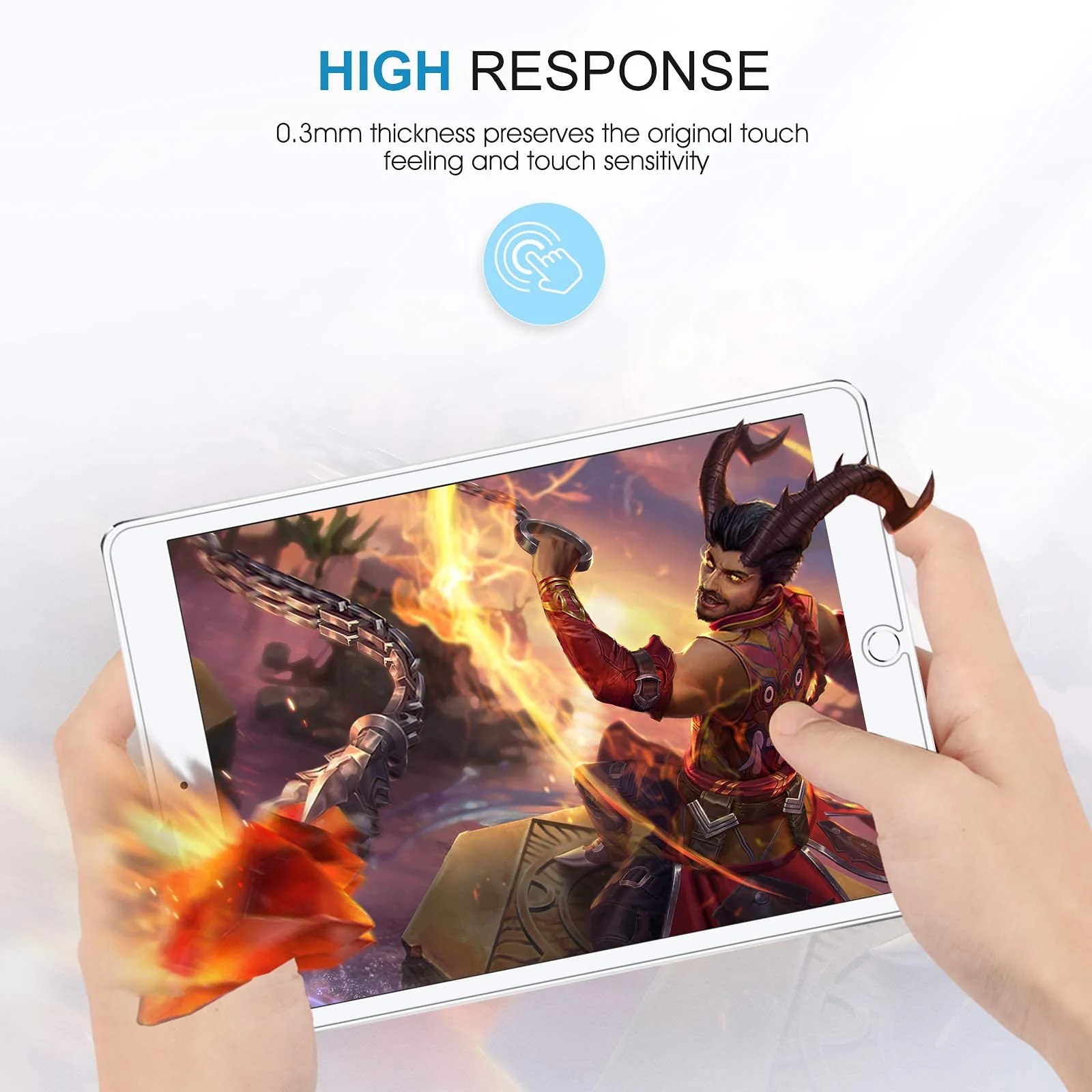 DL3 Mobilak Screen Protector For iPad 10.2-Inch (9th/8th/7th Generation, 2021/2020/2019) Tempered Glass Film [HD Crystal ] [Easy Installation] [Scratch Resistant] [9H Hardness] - Clear