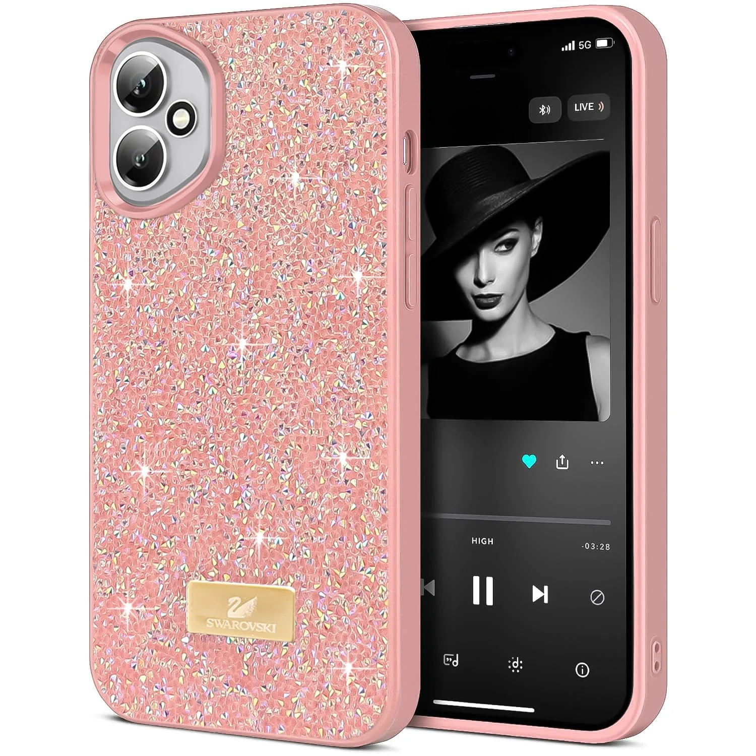 Honor 400 5G — DL3 Mobilak Glitter Protective Case for Honor 400 5G, Supports wireless charging, Shock-absorbing protection, Scratch-resistant surface