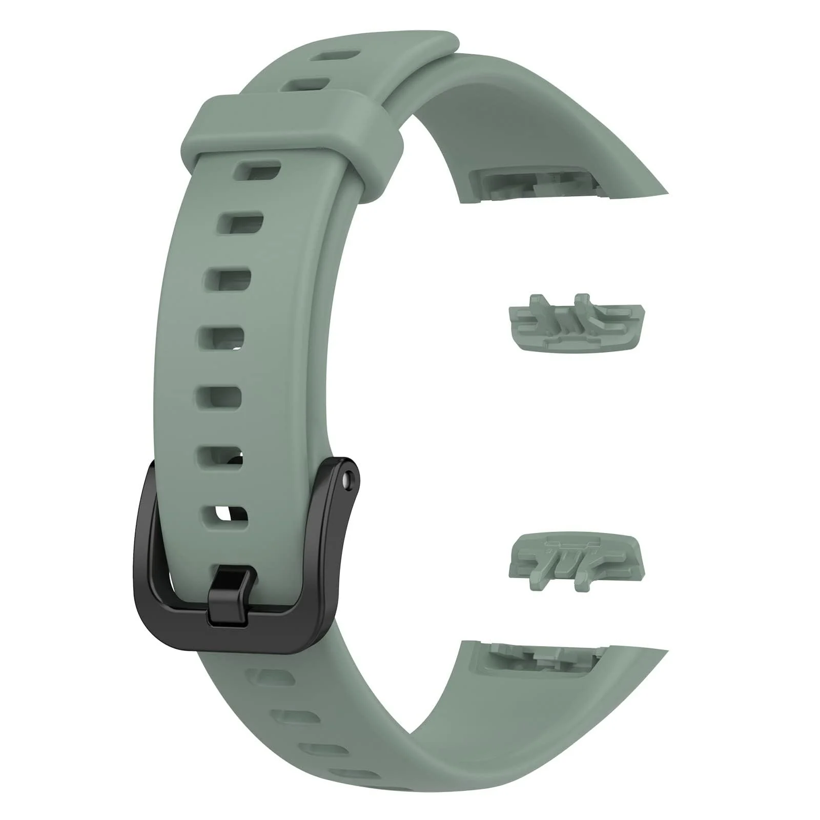DL3 Mobilak Bracelet Compatible With Huawei Band 6/Honor Band 6/Band 6 Pro/Band 6 NFC Wristbands for Men Women, Silicone Strap, Waterproof Sports Replacement Straps - Pine Green