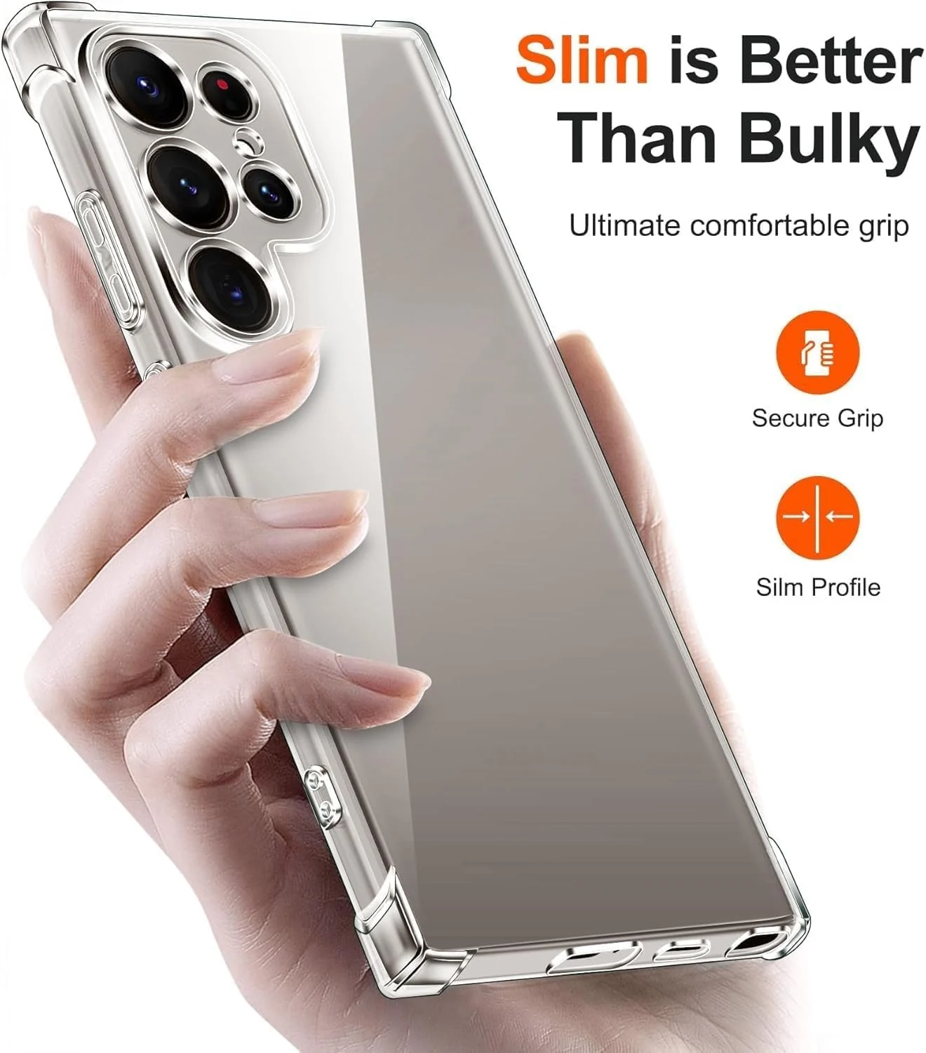DL3 Mobilak Clear Protective Case for Samsung Galaxy S25 Ultra - Clear