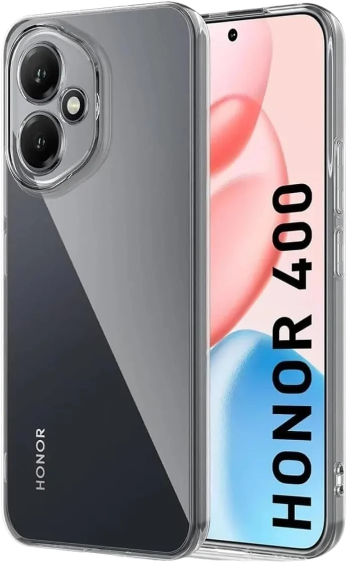 DL3 Mobilak Case Compatible with Honor 400 5G, Case Crystal Soft TPU Gel Case Flexible Silicone Anti-Scratch Camera Protection TPU Cover - Clear