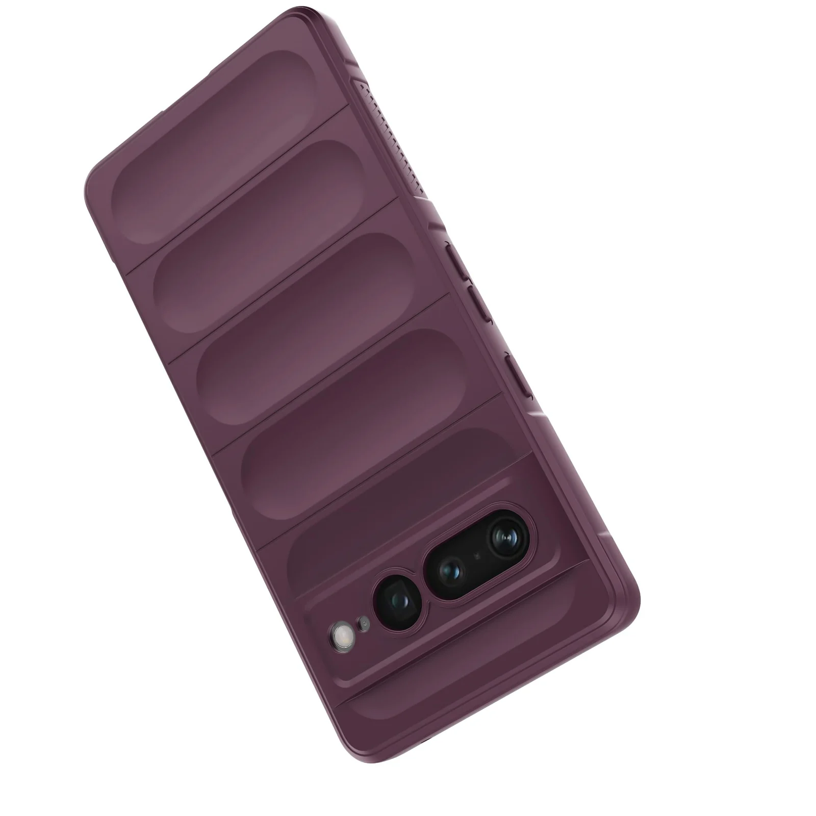 DL3 Mobilak Soft Silicone Protective Case for Google Pixel 7 Pro with Camera Protection and Shockproof Design - Wine Red