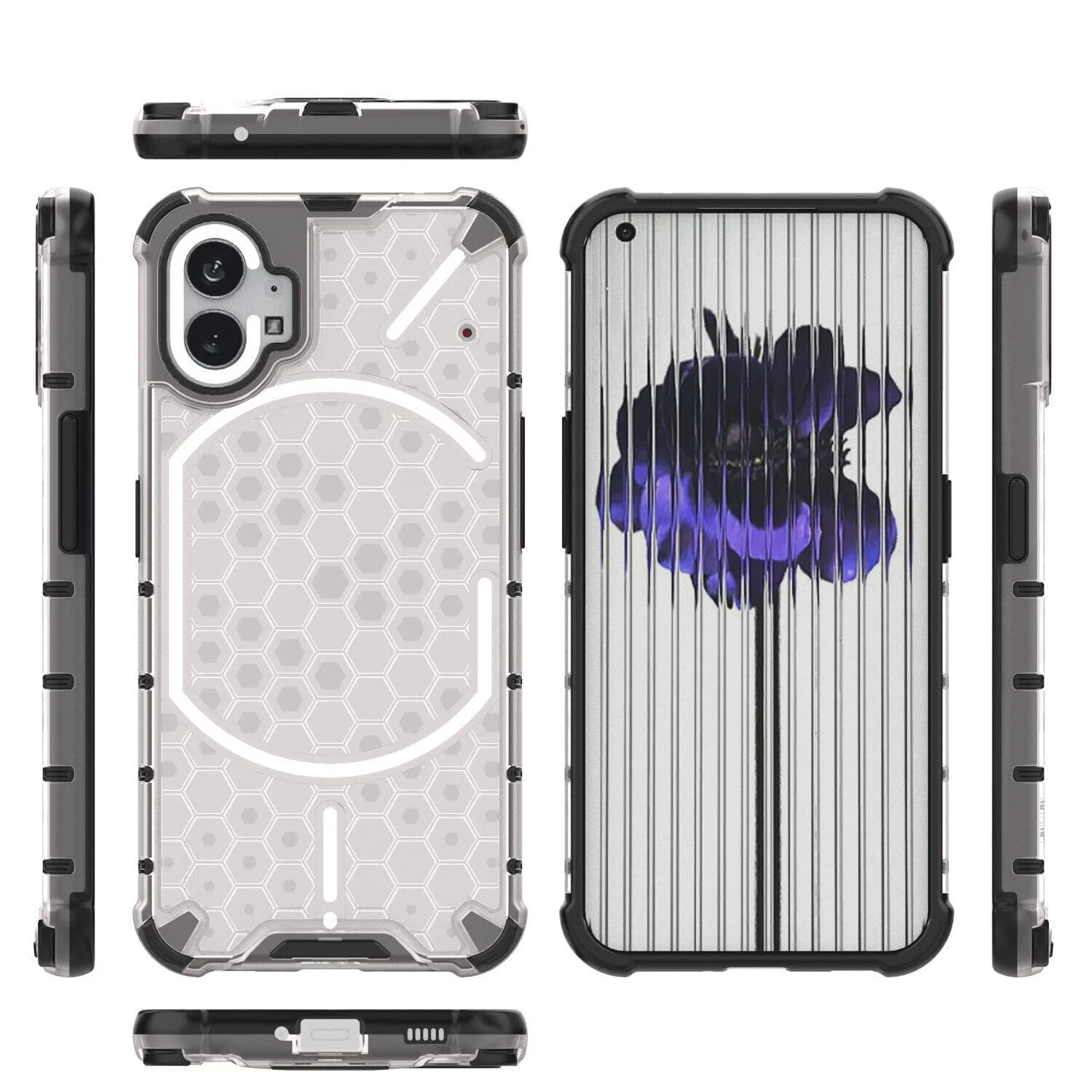 DL3 Mobilak Clear PC and TPU Protective Case for Nothing Phone (1) with Shockproof Design - Clear