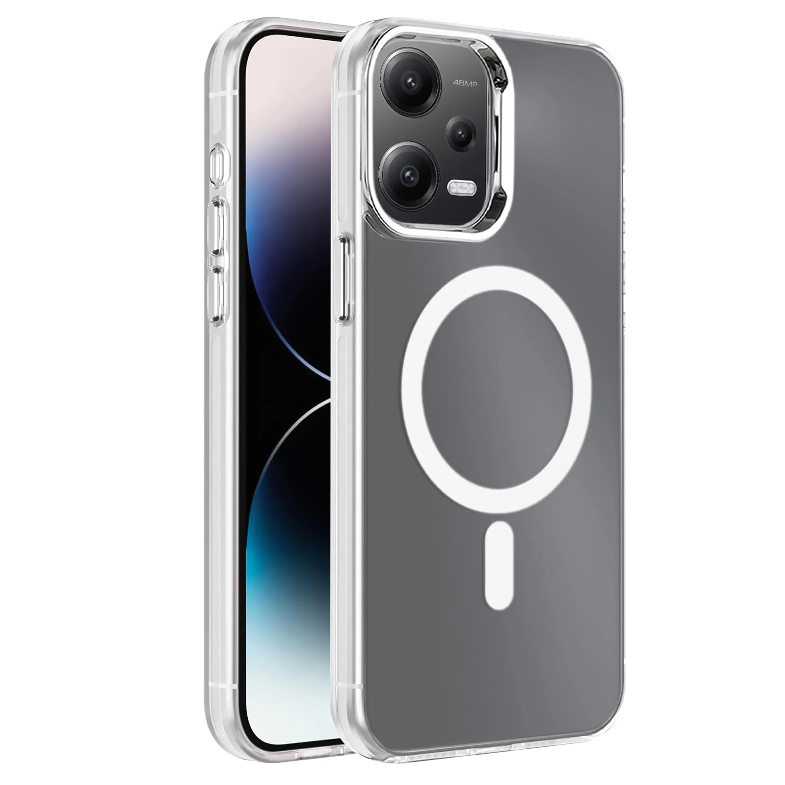 DL3 Mobilak Case For Xiaomi POCO X5 / Xiaomi Redmi Note 12 5G Case Crystal [Not Compatible with MagSafe] Soft TPU Gel Case Flexible Silicone Anti-Scratch TPU Cover - Clear
