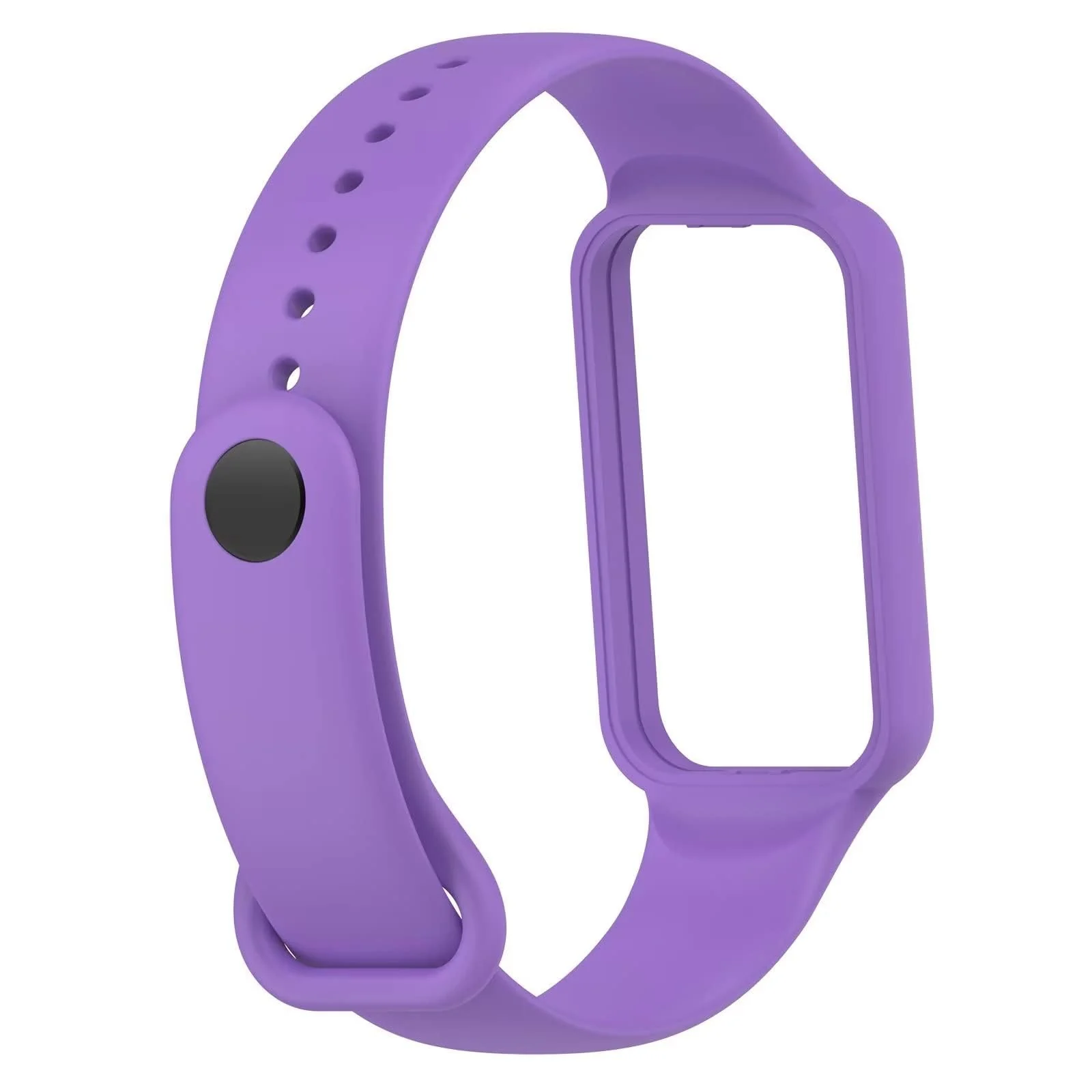 DL3 Mobilak Sport Band Compatible With Amazfit Band 7 Fitness Tracker Replacement Strap Soft Silicone Wristband Bracelet For Amazfit Band7 - Purple