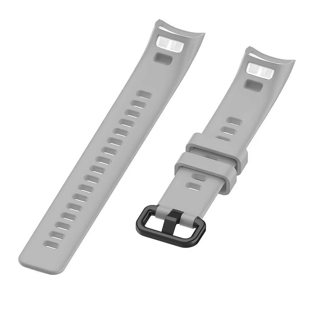 DL3 Mobilak Compatible for Honor Band 5/Honor Band 4 Strap, Soft Silicone Sport Wristband Adjustable Accessory Bracelet Replacement Band for Honor Band 5/Band 4 - Gray