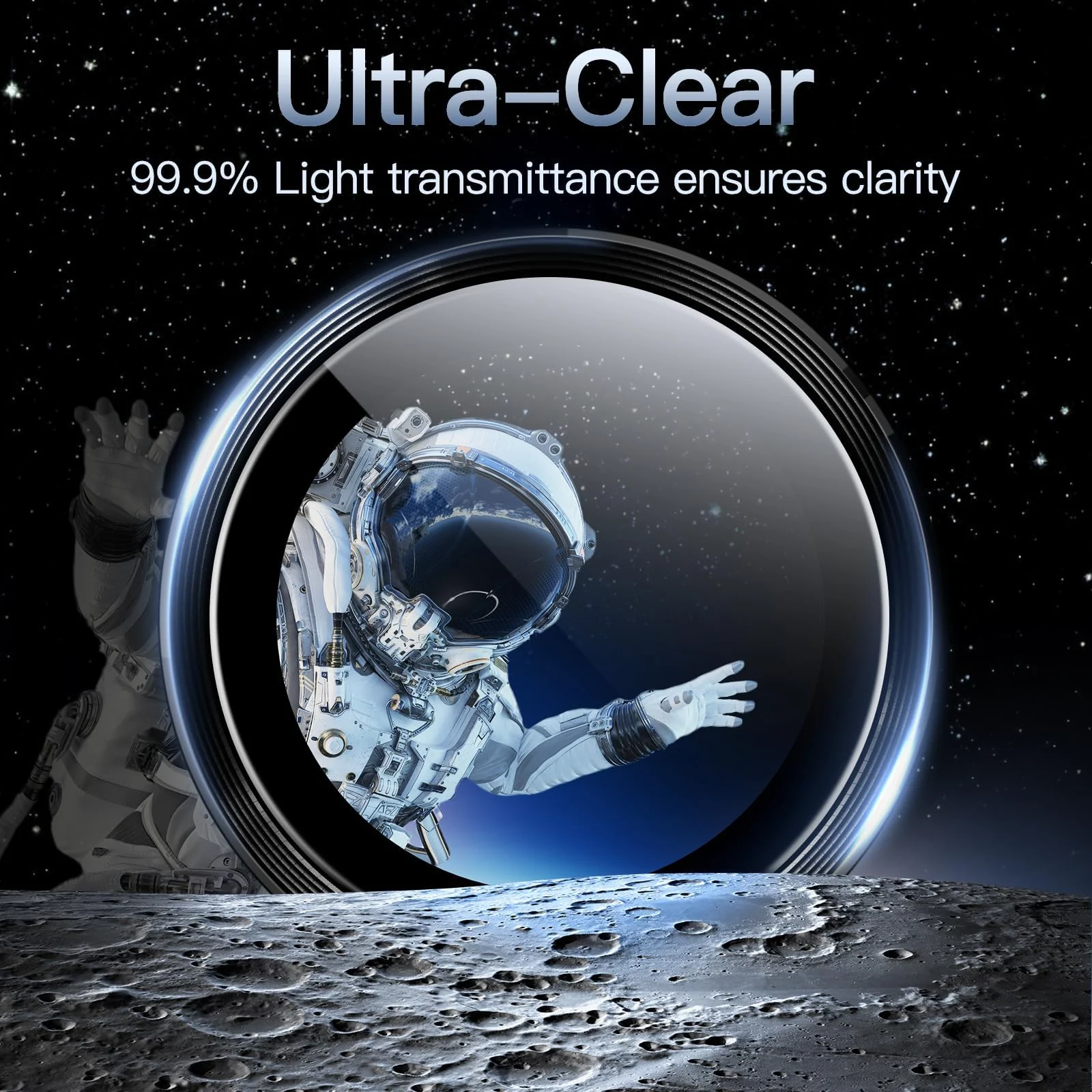 DL3 Mobilak Camera Lens Protector For iPhone 16/iPhone 16+ Plus, [Keep Original Shooting] Tempered Glass Screen Protector Metal Individual Camera Cover, Case Friendly - Black