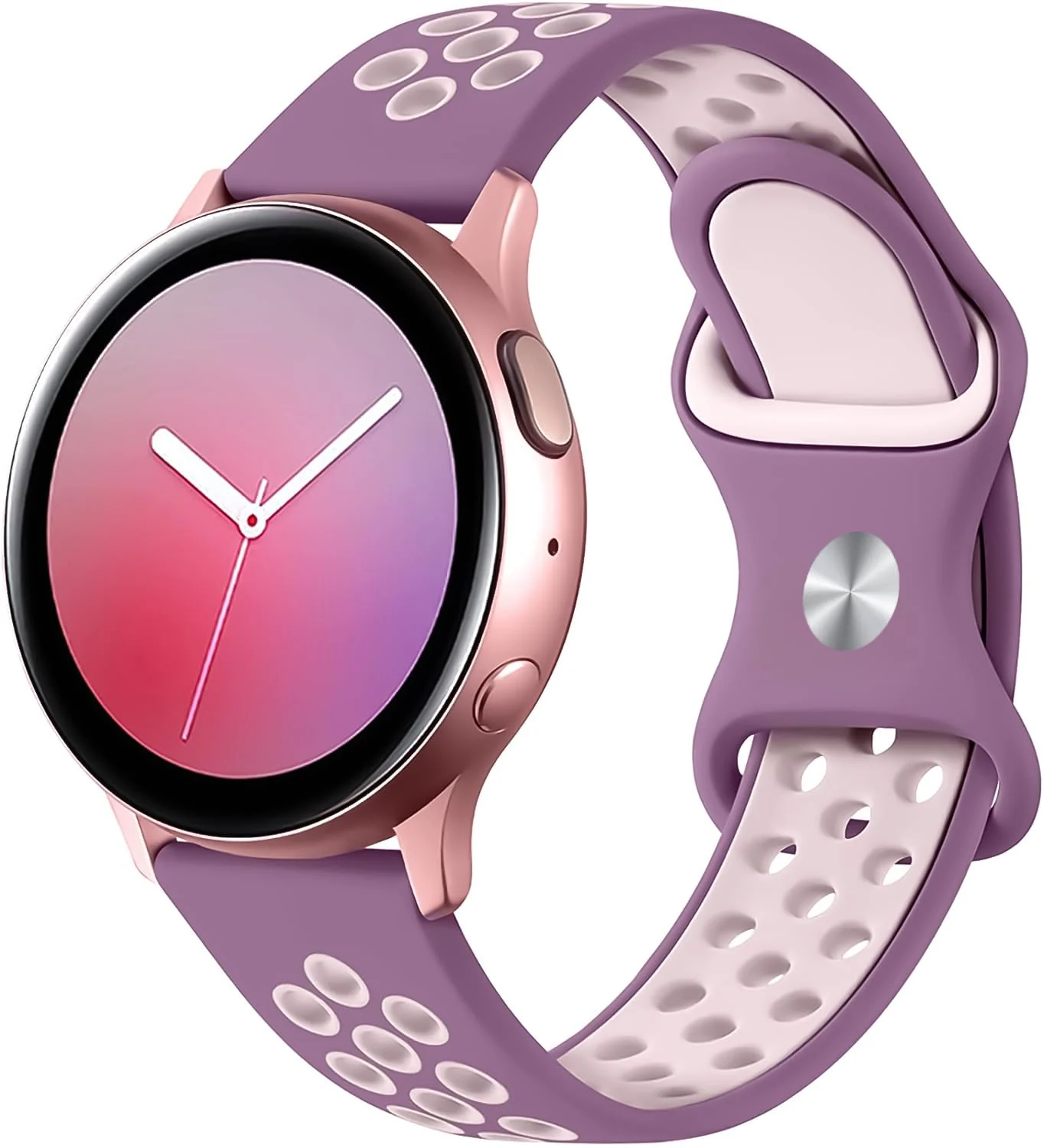 DL3 Mobilak Silicone Sport Band 22MM Strap Compatible with Samsung Galaxy Watch 3 45mm/Watch 46mm/Gear S3/Huawei watch GT3 GT4 46MM/Huawei Watch 3&4/GT2E/GT2 Pro/GT GT2 46MM/Amazfit - Lavender Pink