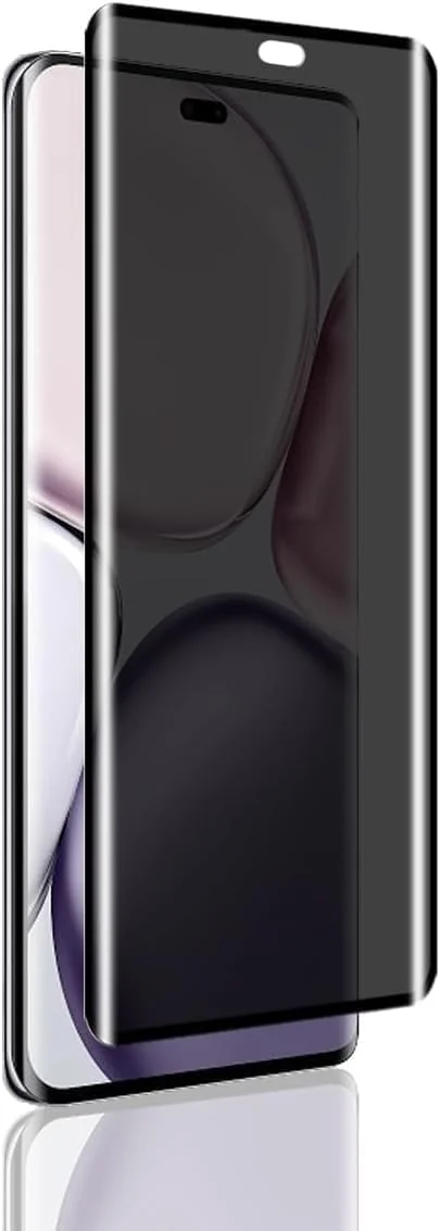 DL3 Mobilak Screen Protector for Honor Magic 7 Pro UV Glass Fingerprint Reader Support 3D Curved Anti-Spy Tempered Glass Screen Protector - Privacy
