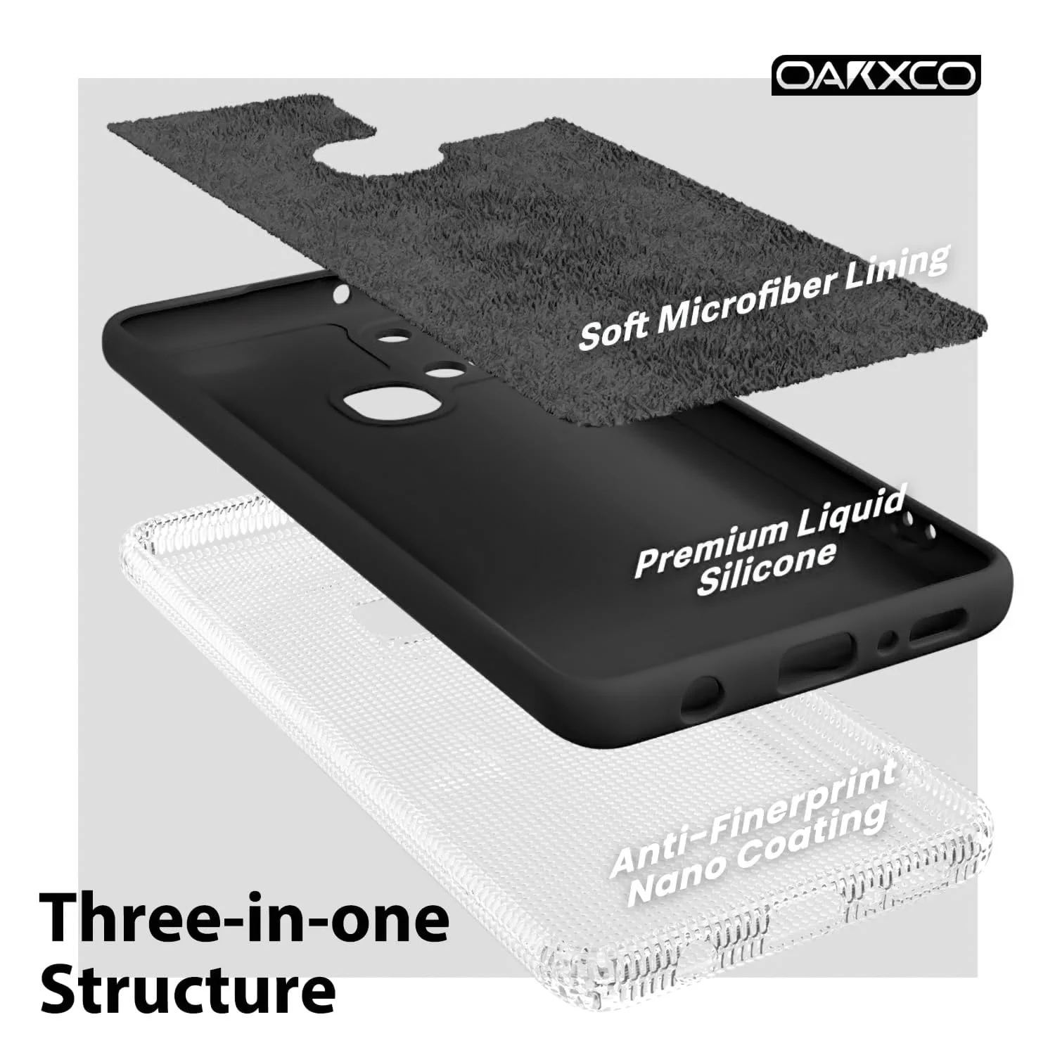 DL3 Mobilak Soft Silicone Protective Case for Samsung Galaxy A21s with Microfiber Lining and Shockproof Design - Black