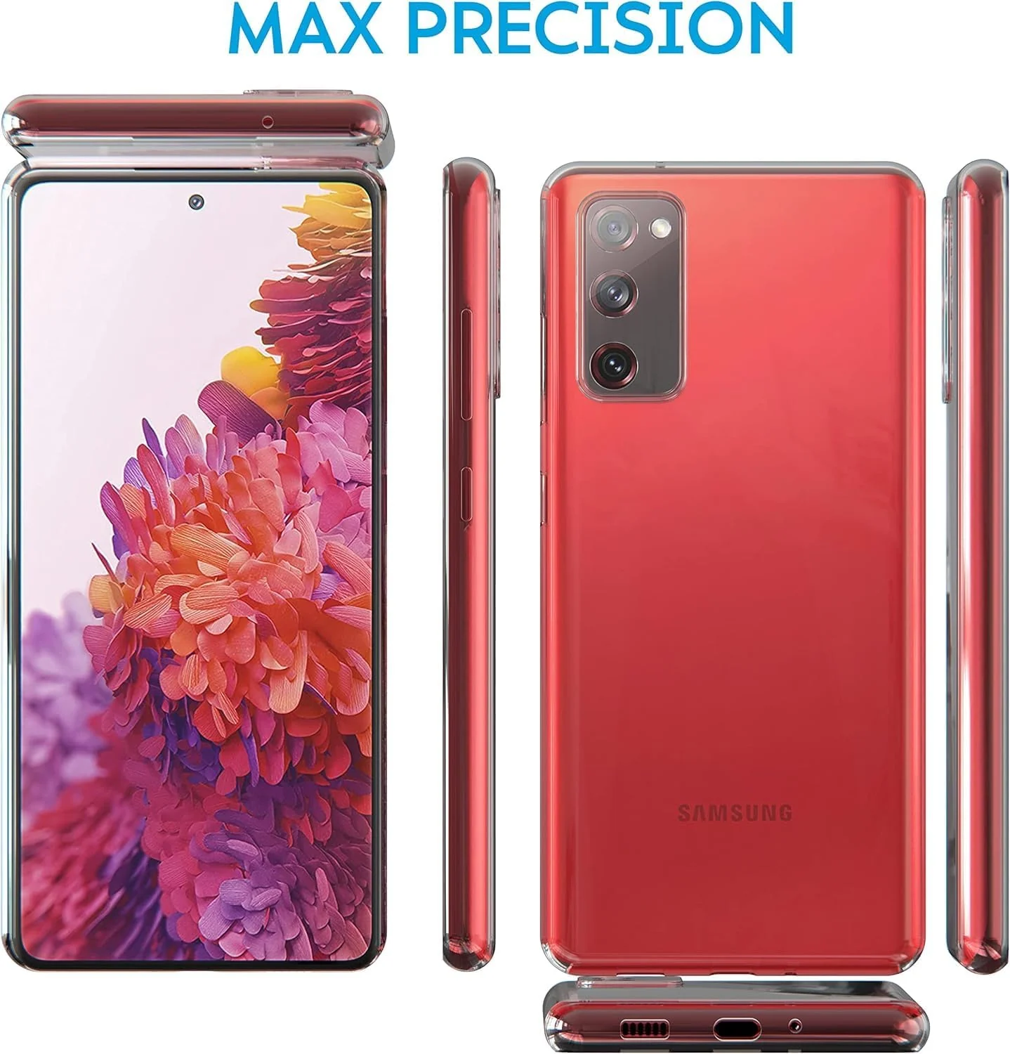 Mobigon Case Compatible with Samsung Galaxy S20 FE, Case Crystal Soft TPU Gel Case Flexible Silicone Anti-Scratch Camera Protection TPU Cover - Clear