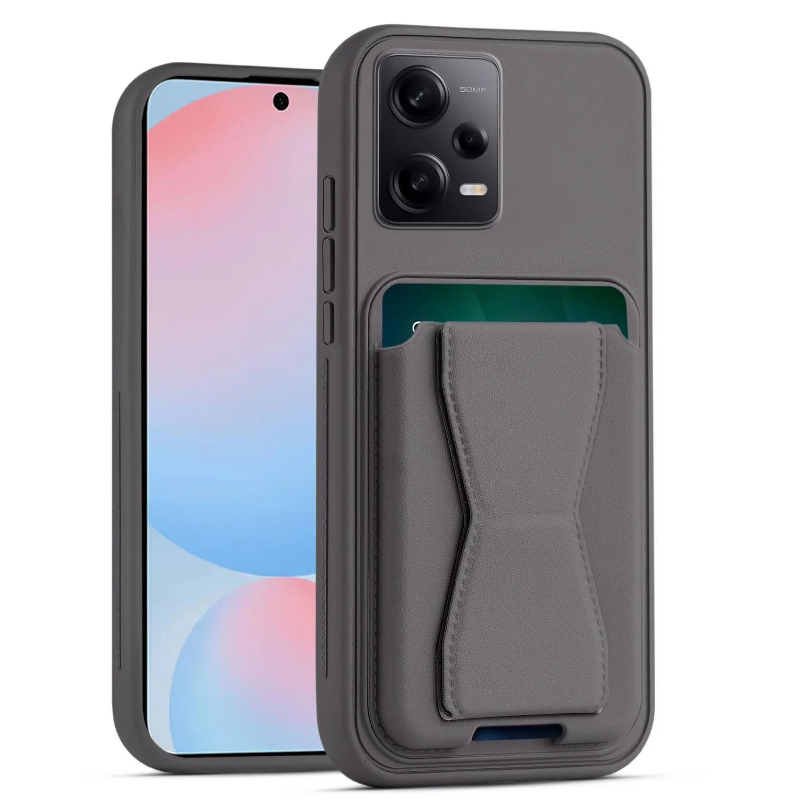 DL3 Mobilak Leather Wallet Case with Card Slot for Xiaomi Redmi Note 14 4G (Not 5G), Leather Back with Camera Protection and Shockproof Design - Lavender Purple