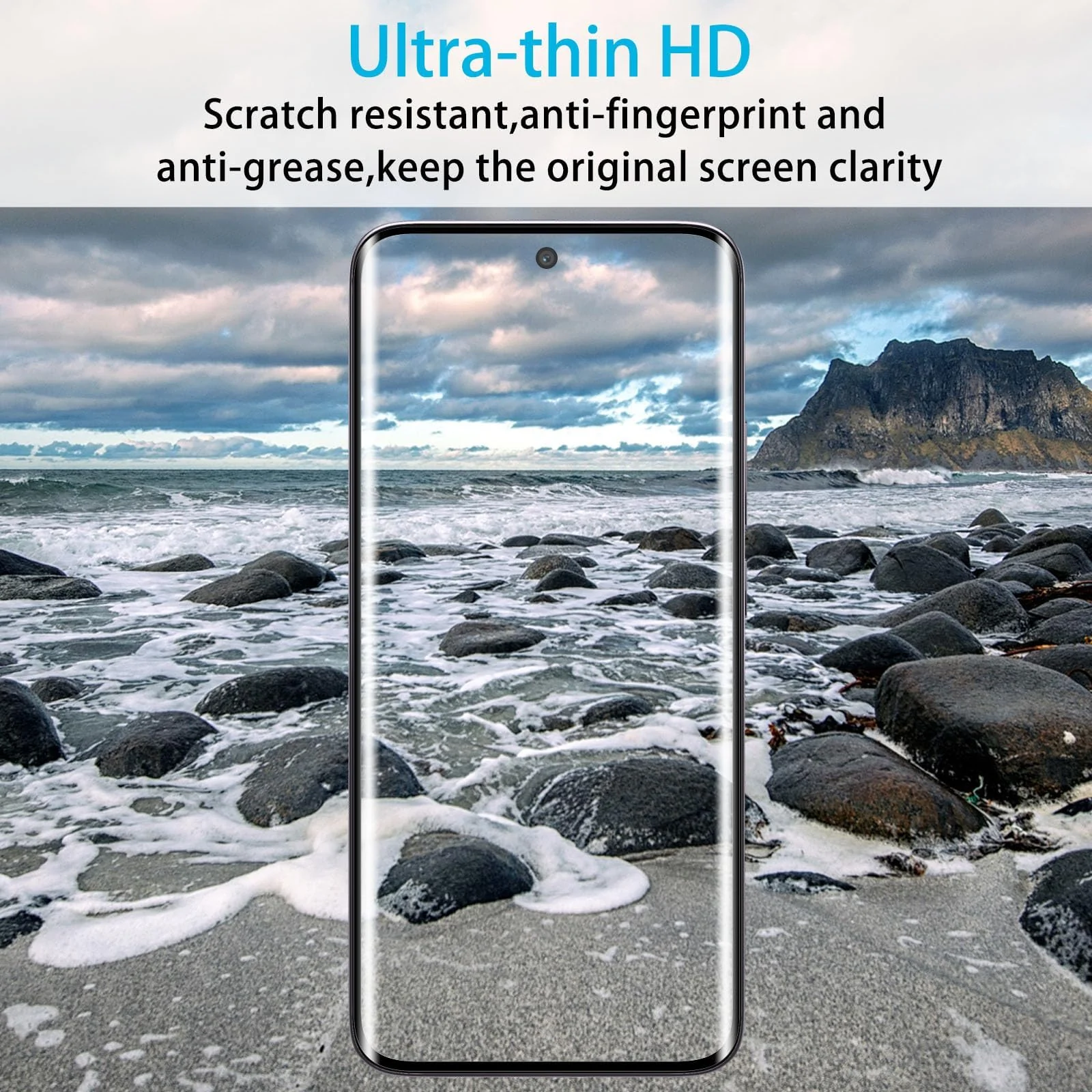 DL3 Mobilak Screen Protector for OPPO Reno 12 5G, Tempered Glass Screen Saver Premium HD Protective, Scratch Resistant, NO-Bubble, 9H Hardness, Full Coverage Film - Clear