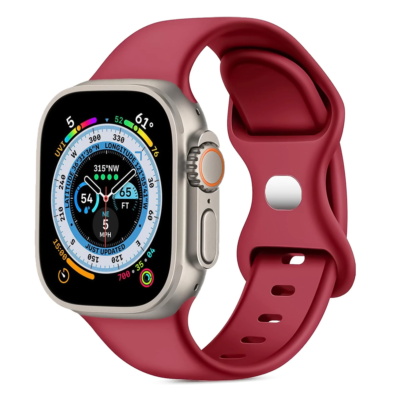 42MM/44MM/45MM/49MM — DL3 Mobilak Bands Compatible with Apple Watch Ultra 49mm 45mm 44mm 42mm 41mm 40mm 38mm, Replacement Soft Silicone Strap for iWatch Ultra 2 Series 9/8/7/6/5/4/3/2/1 SE (42MM/44MM/45MM/49MM)
