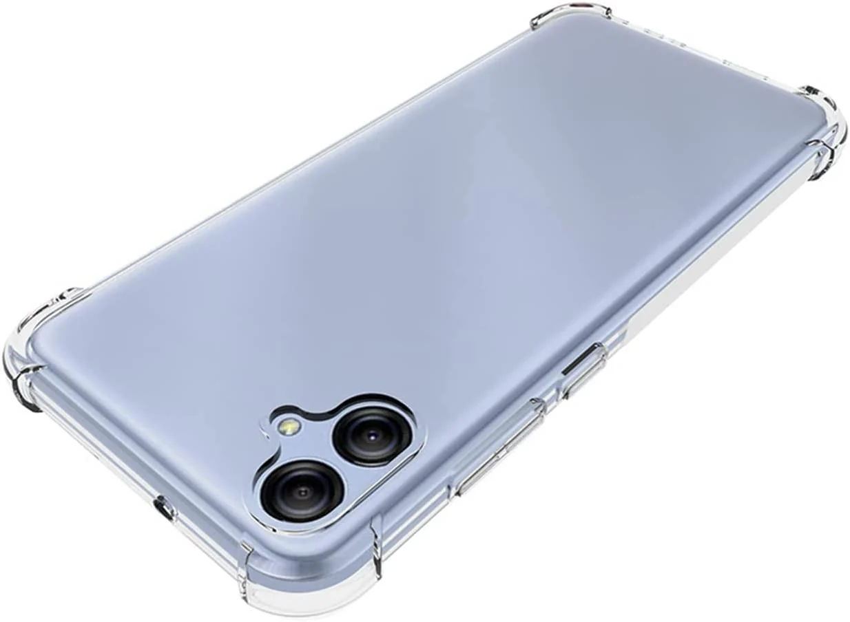 DL3 Mobilak Case Compatible with Samsung Galaxy A04e, Cover Silicone TPU Gorilla Anti-shock Protector Camera Shockproof Corners For Samsung Galaxy A04e - Clear