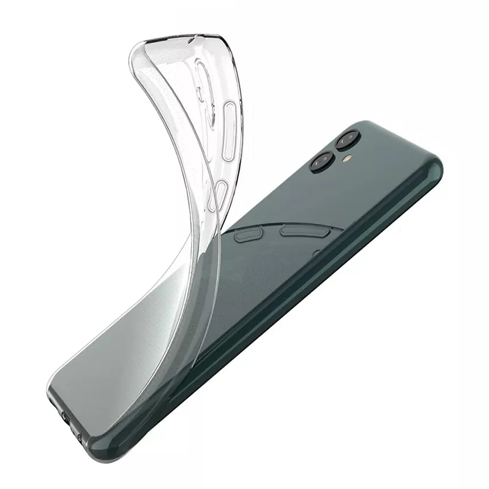 DL3 Mobilak Case Compatible with Samsung Galaxy A04E Case Crystal Soft TPU Gel Case Flexible Silicone Anti-Scratch Camera Protection TPU Cover - Clear