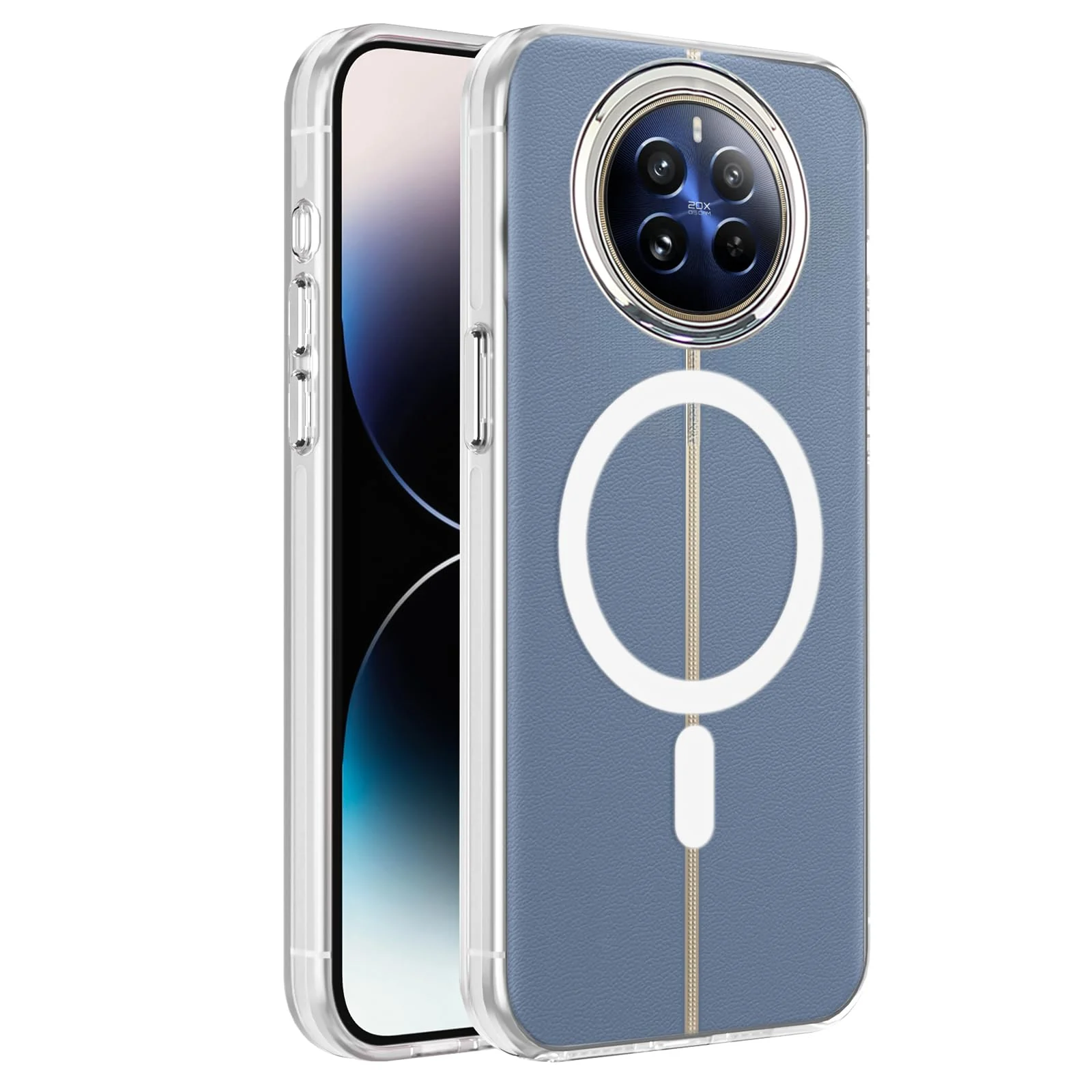 DL3 Mobilak Case For realme 12 Pro/realme 12 Pro Plus Case Crystal [Not Compatible with MagSafe] Soft TPU Gel Case Flexible Silicone Anti-Scratch TPU Cover - Clear