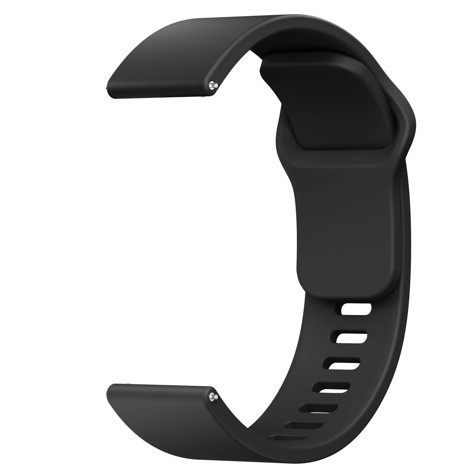 DL3 Mobilak Strap for Xiaomi Redmi Watch 5 Active/Redmi Watch 5 Lite, 22mm Adjustable Quick Release Silicone Replacement Watch Band Straps Wristbands Bracelet for Women Men - Black
