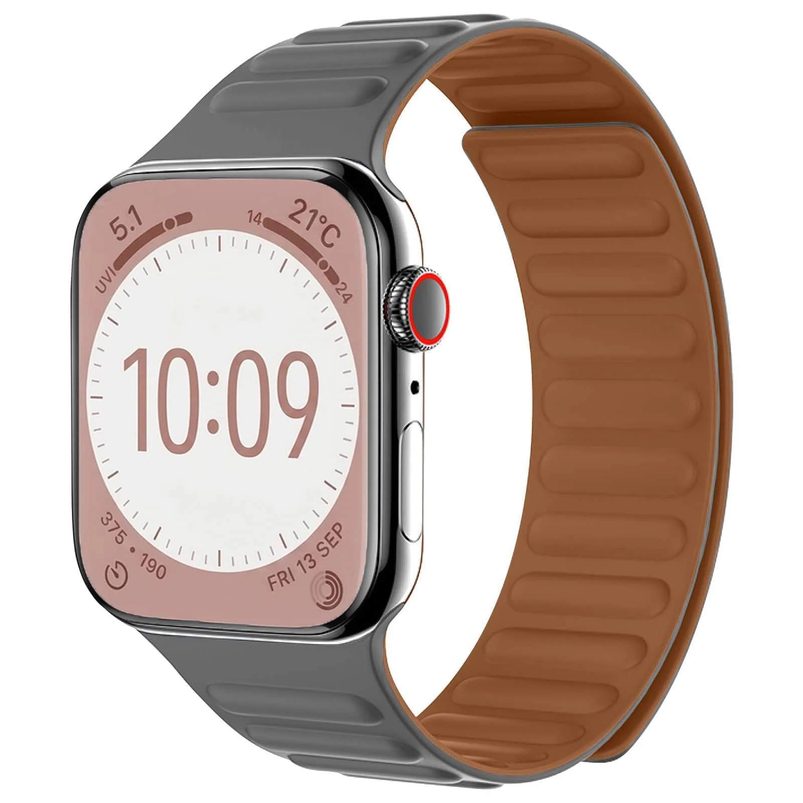 Dl3 Mobilak Silicone Straps Compatible with Apple Watch Ultra Strap 49MM 45MM 46MM 44MM 42MM, Loop Band with Strong Magnetic Closure for iWatch Ultra 2 Series 11 10 9 8 7 6 5 4 SE (Clover Green)