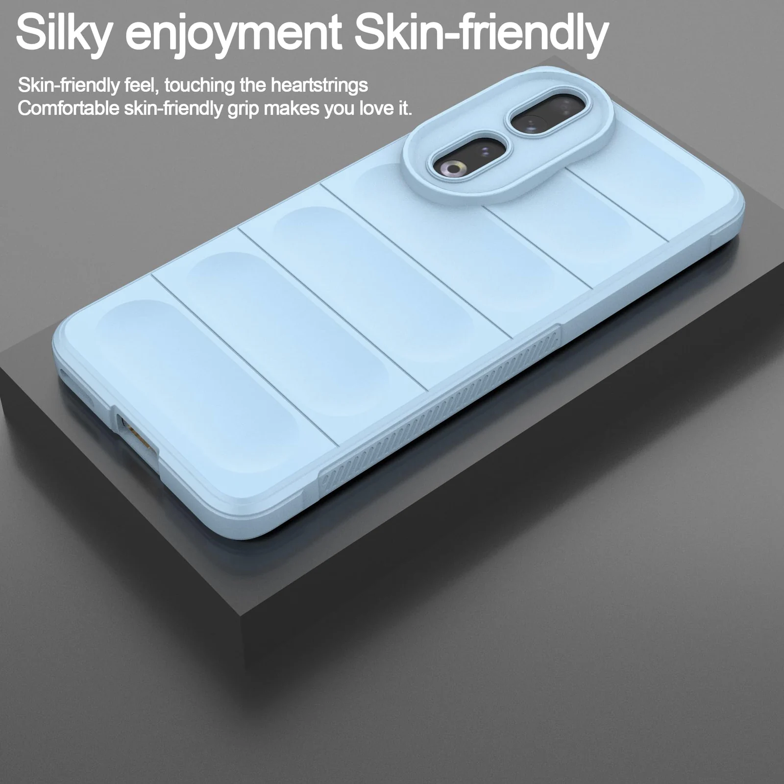 DL3 Mobilak Rugged Protective Case for Honor 90 5G, Camera protection, Shock-absorbing protection, Non-slip grip - Baby Blue