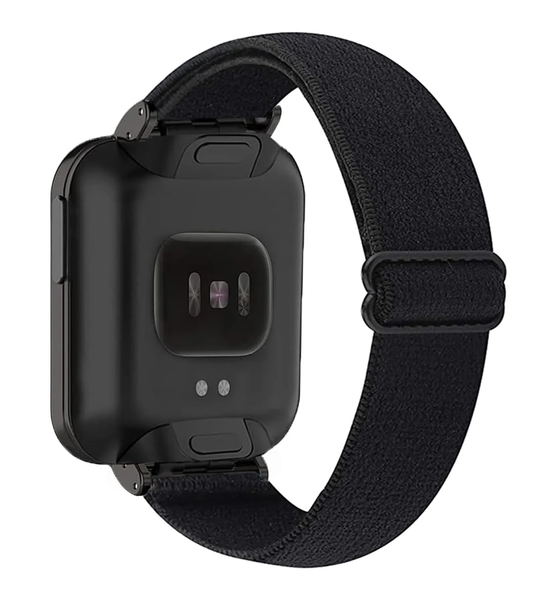 Dl3 Mobilak Compatible With Xiaomi Mi Watch Lite/Redmi Watch - Nylon Replacement Strap With PU Protective Case and Metal Cover (Black)