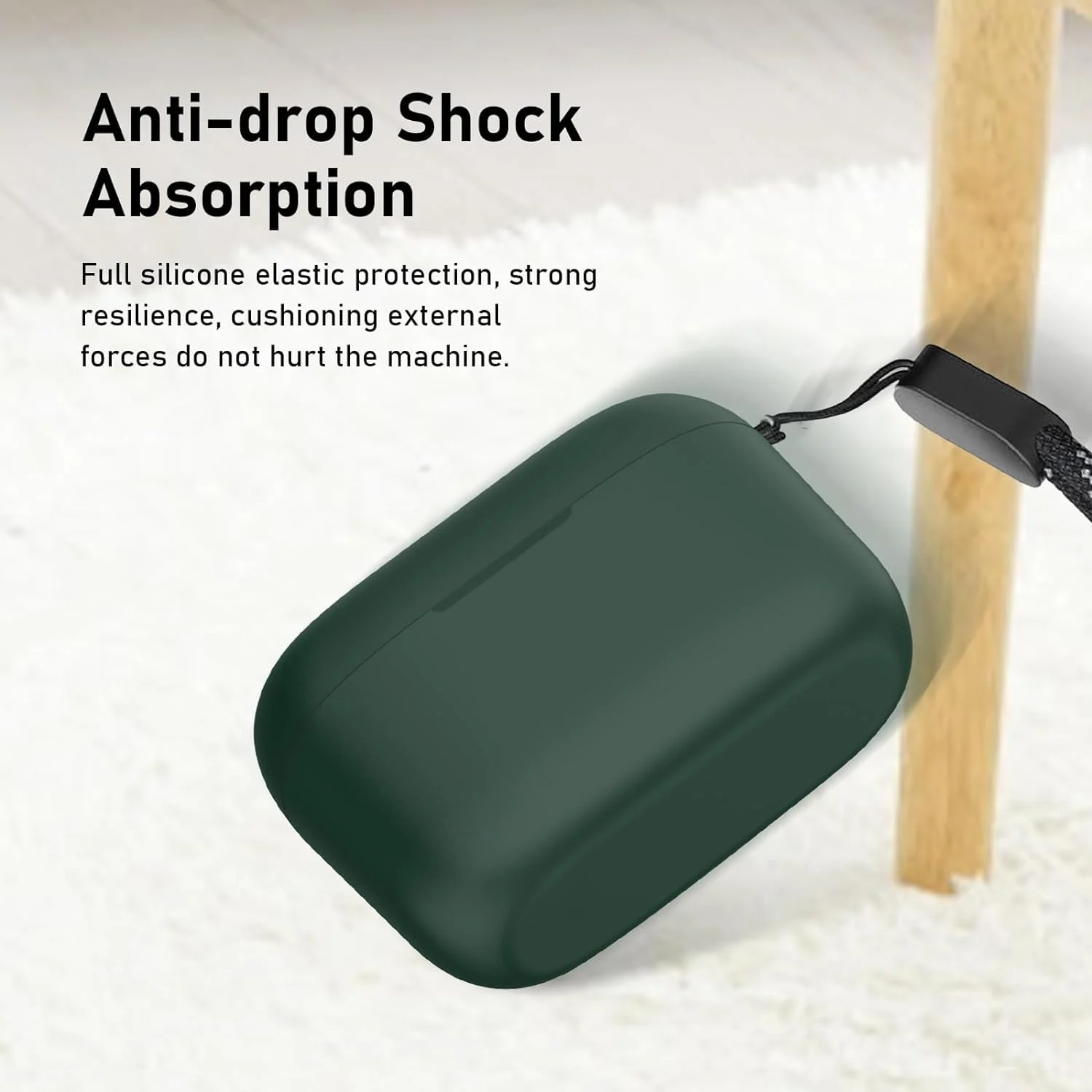 DL3 Mobilak Silicone Cover Case Compatible with Soundcore by Anker A20i Portable Protective Cover With Keychain - Green