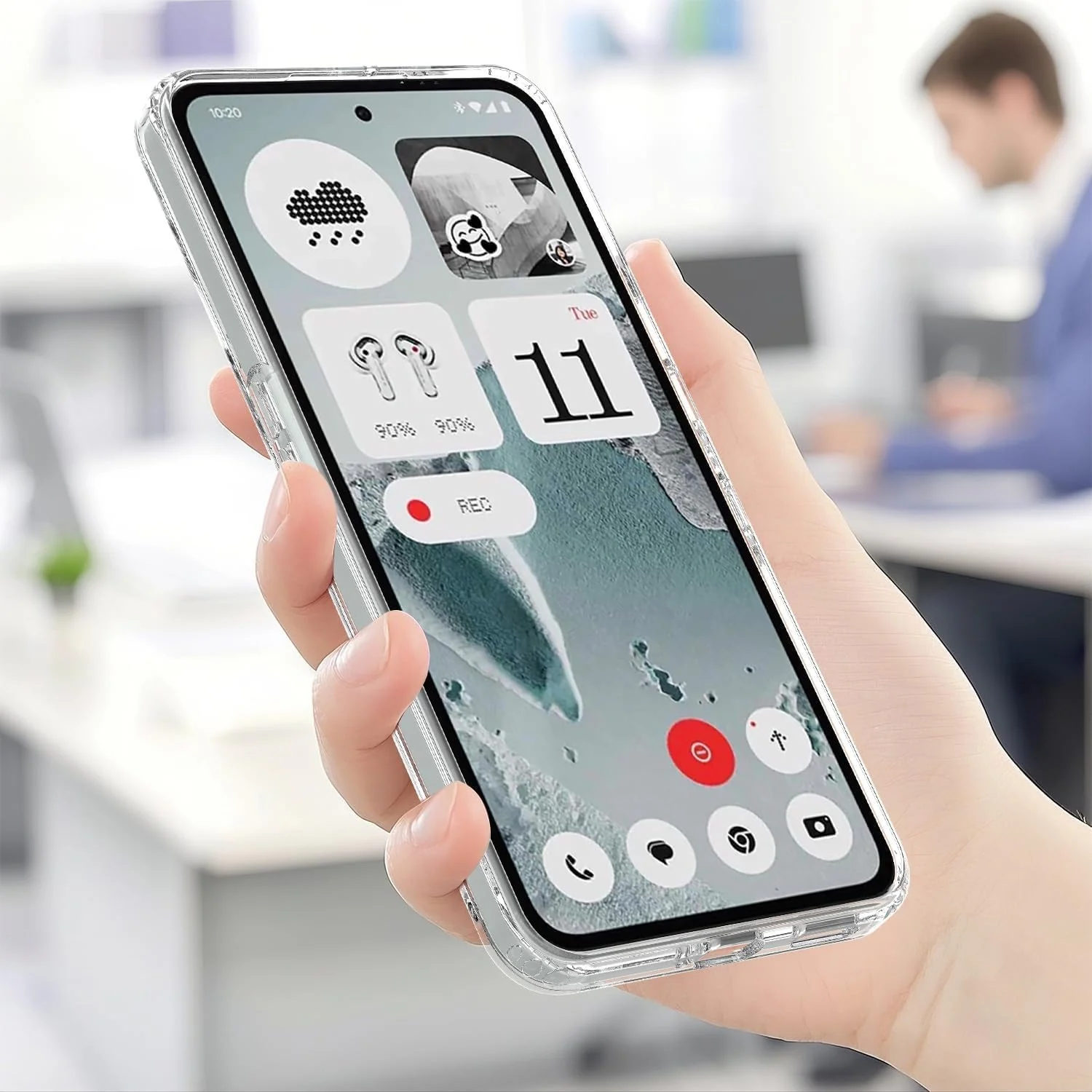 DL3 Mobilak for Nothing Phone 3A Pro Case [Compatible with MagSafe] [Strong Magnet] [Non-Yellowing] Magnetic Slim Thin Bumper Phone Cover, Lightweight, and Durable - Clear