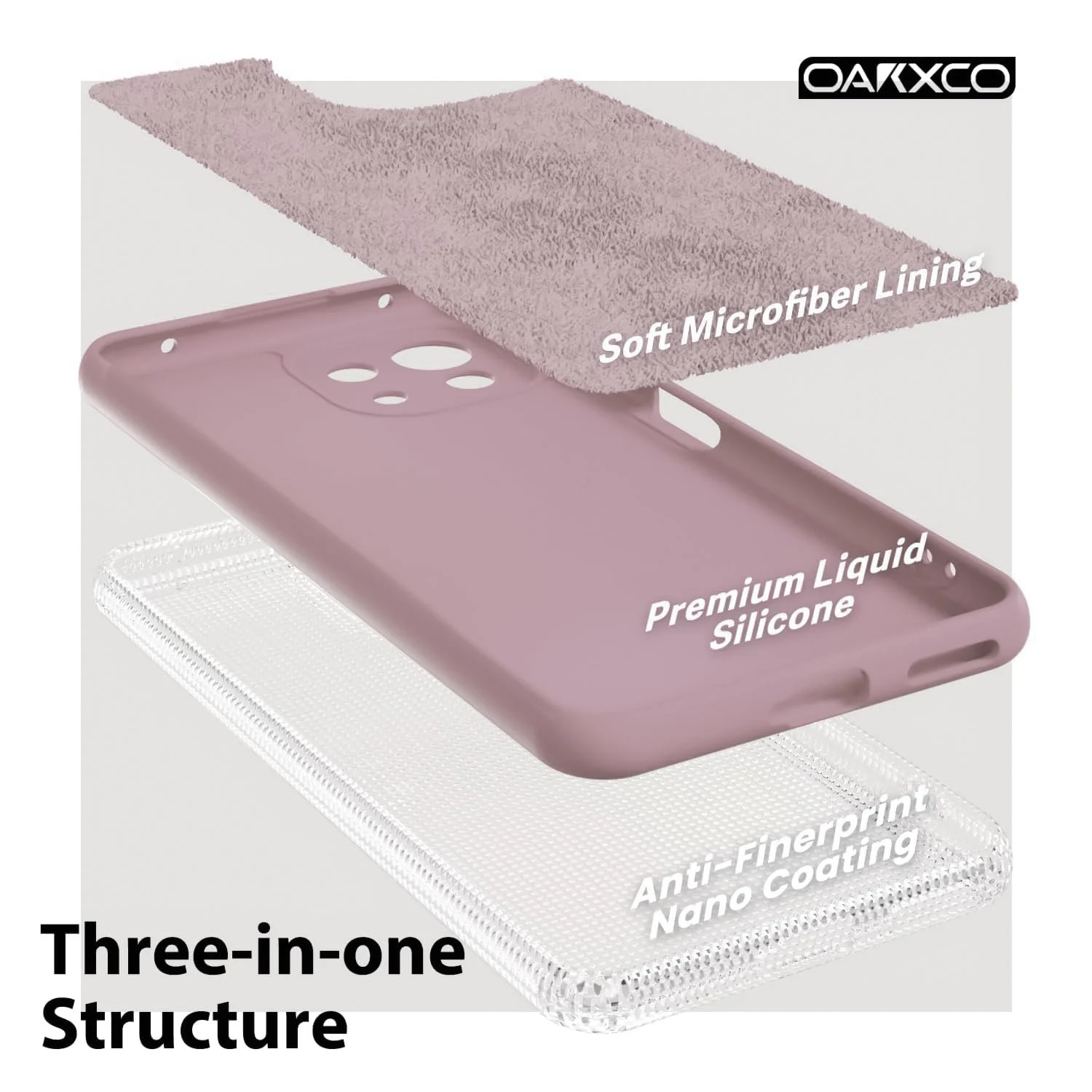 DL3 Mobilak Liquid Silicone Protective Case with Soft Microfiber Lining with Full Camera Protection for Xiaomi Mi 11 Lite 4G / 5G & Mi11 Lite 5G NE - Cashmere