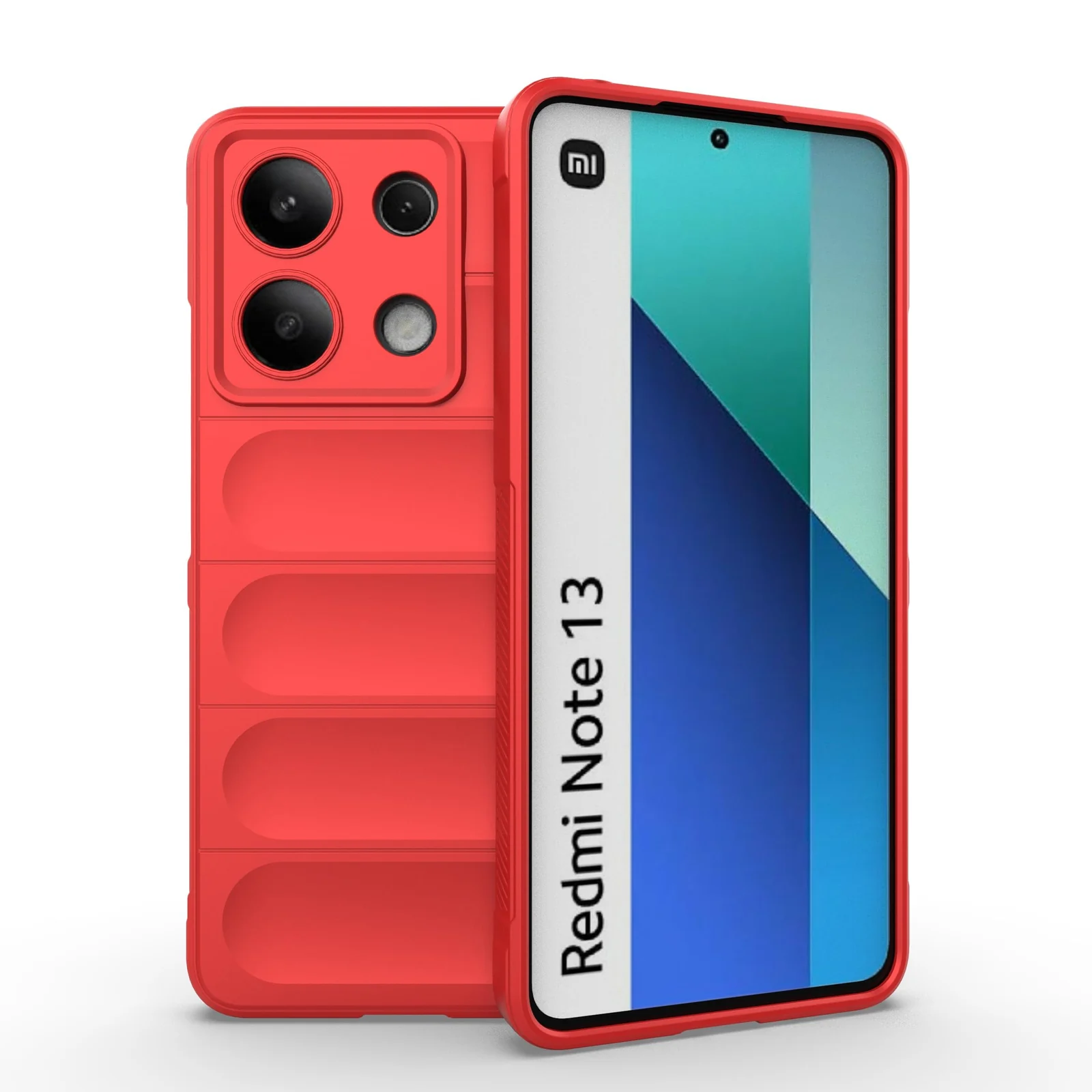 DL3 Mobilak Rugged Protective Case for Xiaomi Redmi Note 13 4G, Camera protection, Shock-absorbing protection, Non-slip grip - Red