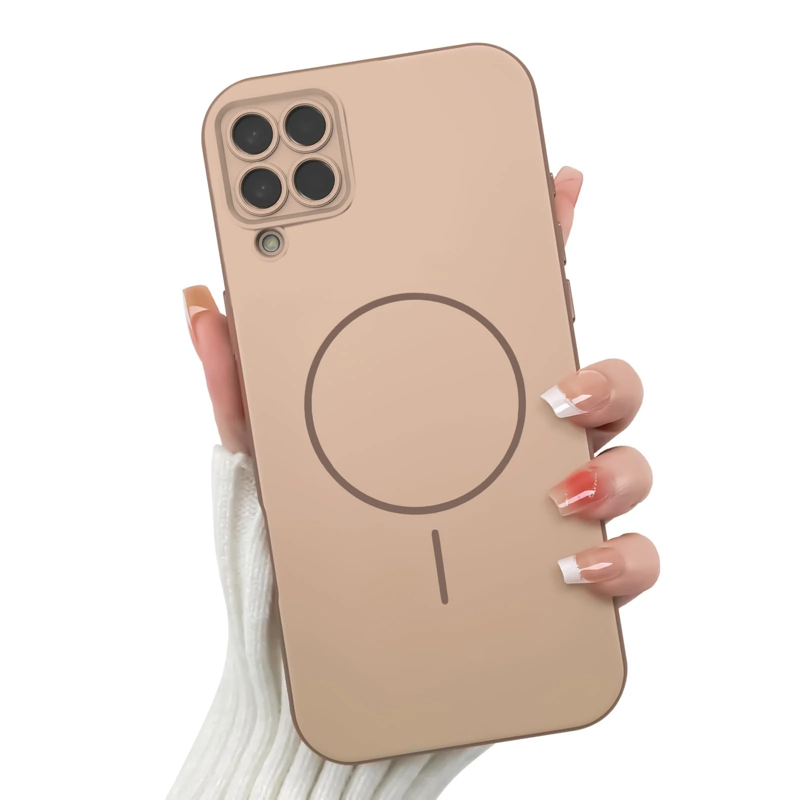 Samsung Galaxy A22 4G / M32 / M22 / F22 — DL3 Mobilak Case For Samsung Galaxy A22 4G/M32/M22/F22 Slim Design [Not Compatible with MagSafe] Soft Silicone Case Flexible TPU Anti-Scratch Protective Cover with Full Camera Protection