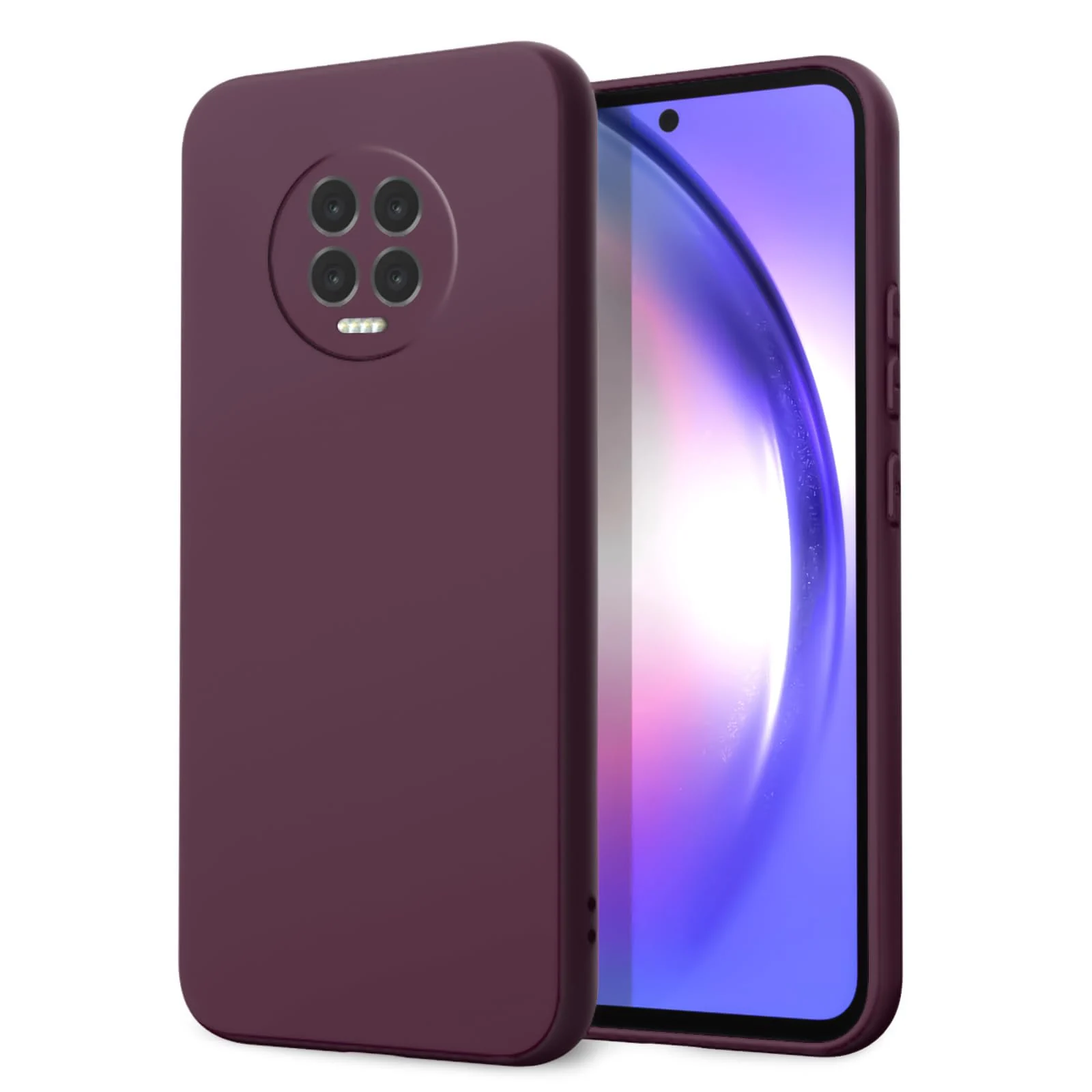 Dl3 Mobilak Infinix Note 7 Case,Soft Flexible Silicone Gel Rubber Bumper Cover,Slim Fit Full Body Shockproof Protective Phone Case (Light Purple)
