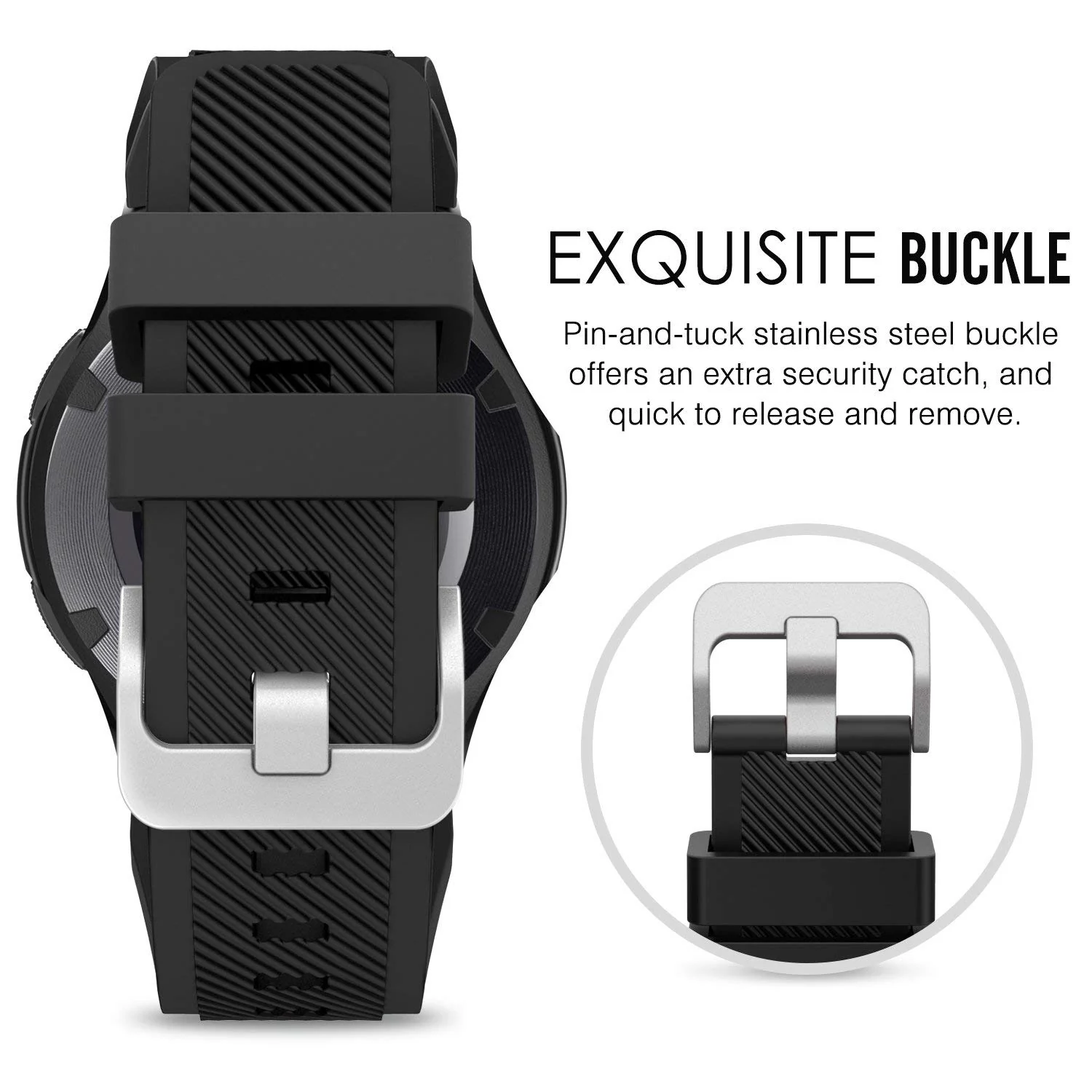 DL3 Mobilak Silicone Sport Band 22MM Xiaomi Redmi Watch 5 Active/5 Lite/Samsung Galaxy Watch 46mm/Watch 3 45mm/Gear S3/Huawei watch (GT6 GT5 GT4 GT3 GT2 GT 46MM)/GT2E/GT5 Pro/GT 6 Pro/Amazfit GTR 3/4 - A-black