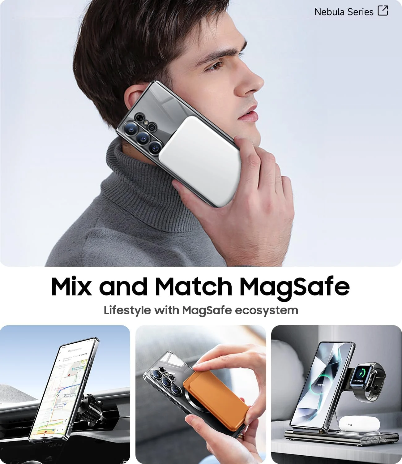 DL3 Mobilak For Samsung Galaxy S26 Ultra Magnetic Case, Compatible with MagSafe, Built-in Camera Lens Protector, Luxury Plating Soft TPU Clear Shockproof Slim Thin Cover - Gold - Black