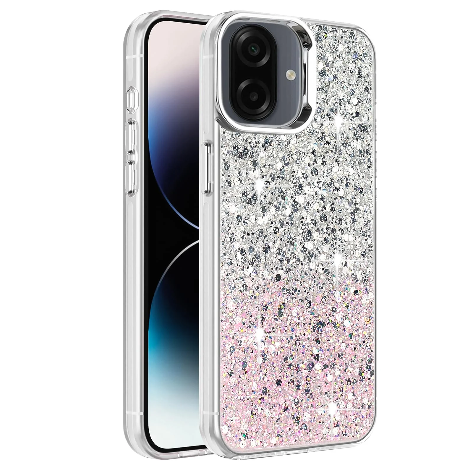 Samsung Galaxy A07 4G — DL3 Mobilak Glitter Protective Case for Samsung Galaxy A07 4G, Supports wireless charging, Camera protection, Shock-absorbing protection