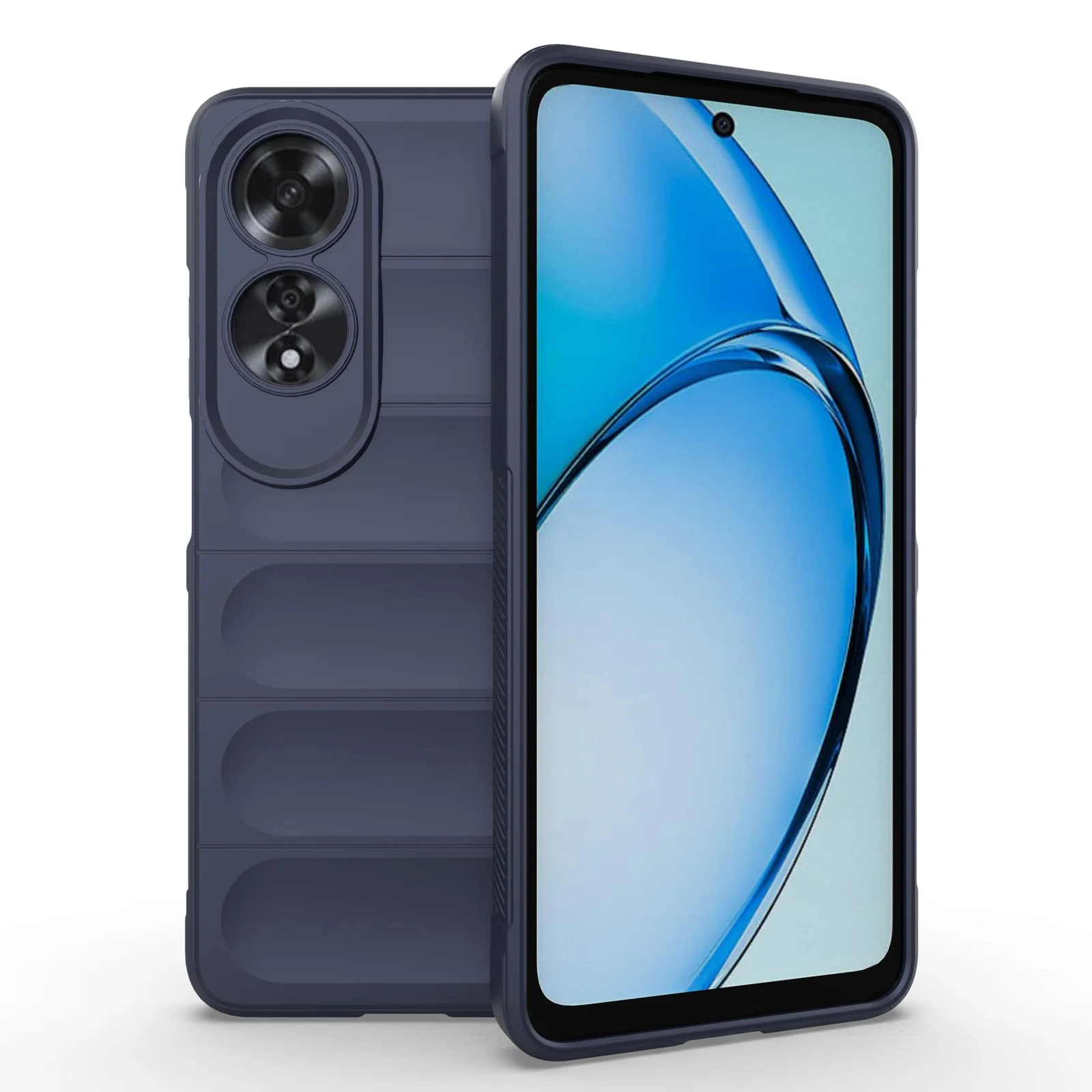 DL3 Mobilak Rugged Protective Case for OPPO A60 4G, Camera protection, Shock-absorbing protection, Non-slip grip - Blue