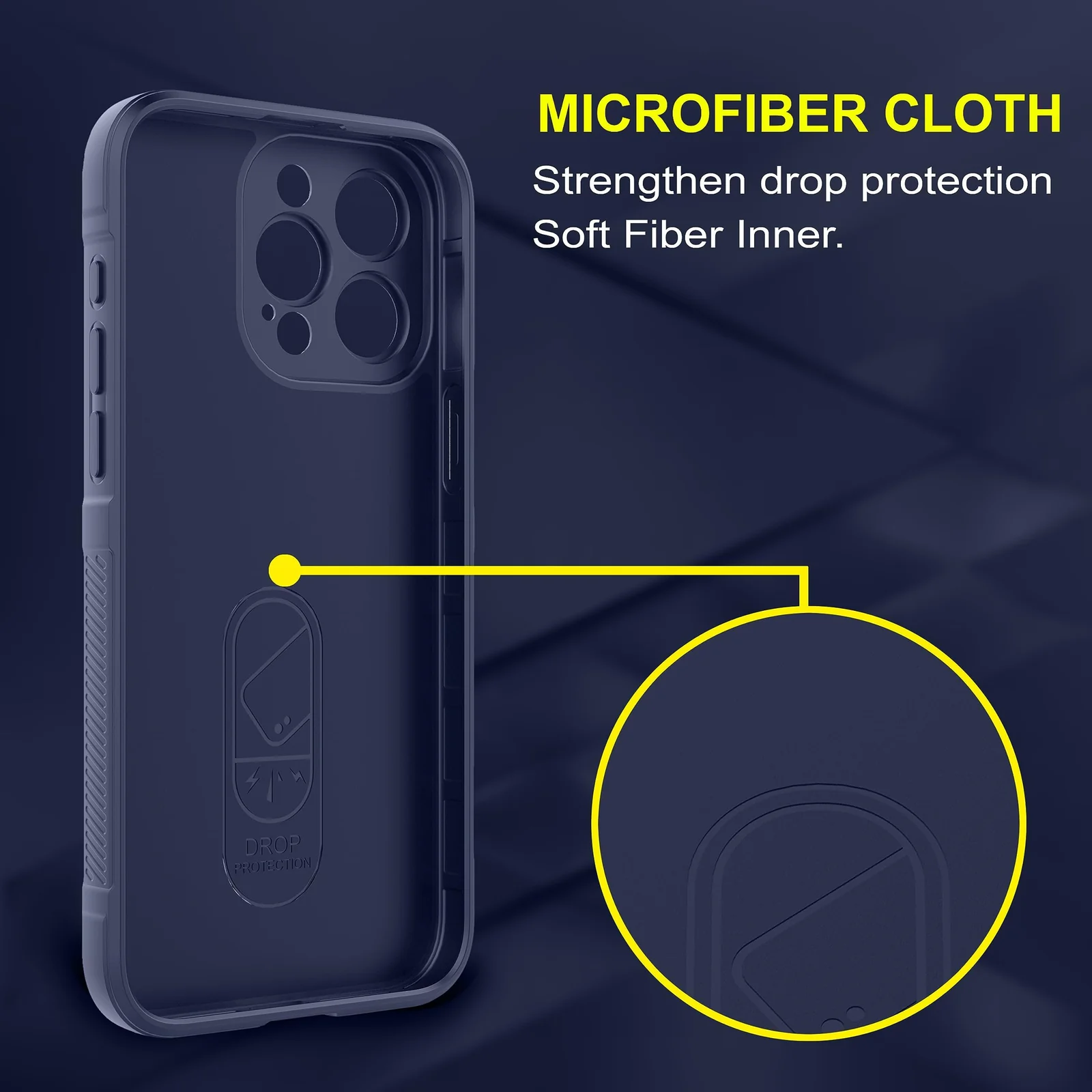 DL3 Mobilak Silicone Case for iPhone 11 Pro Max 6.5-Inch Heavy Duty Protective [Slim Fit] Shockproof Soft Flexible Protective Design Shock-Absorption TPU Cover With Camera Protection - Blue