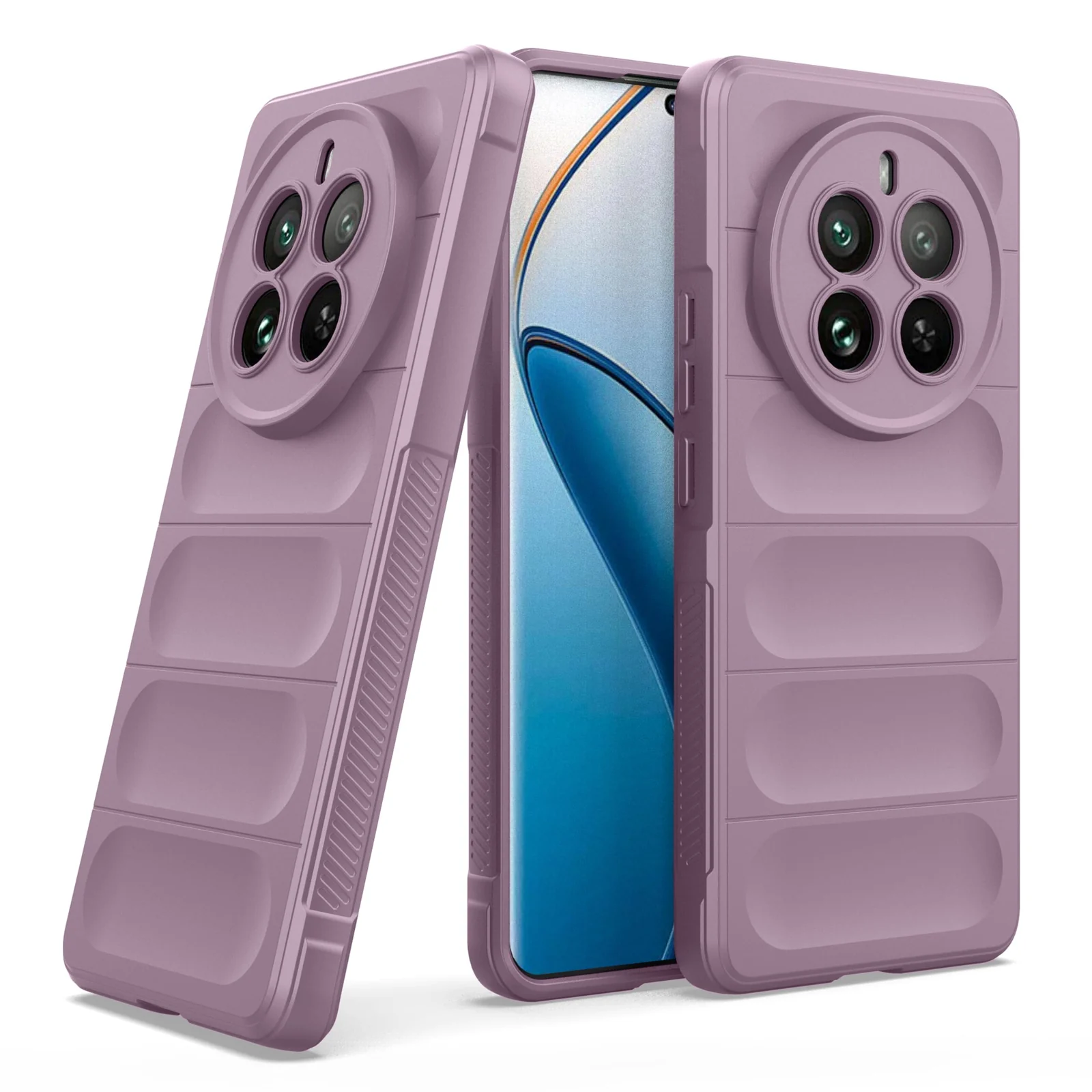 DL3 Mobilak Soft Silicone Protective Case for realme 12 Pro / realme 12 Pro Plus with Camera Protection and Shockproof Design - Purple