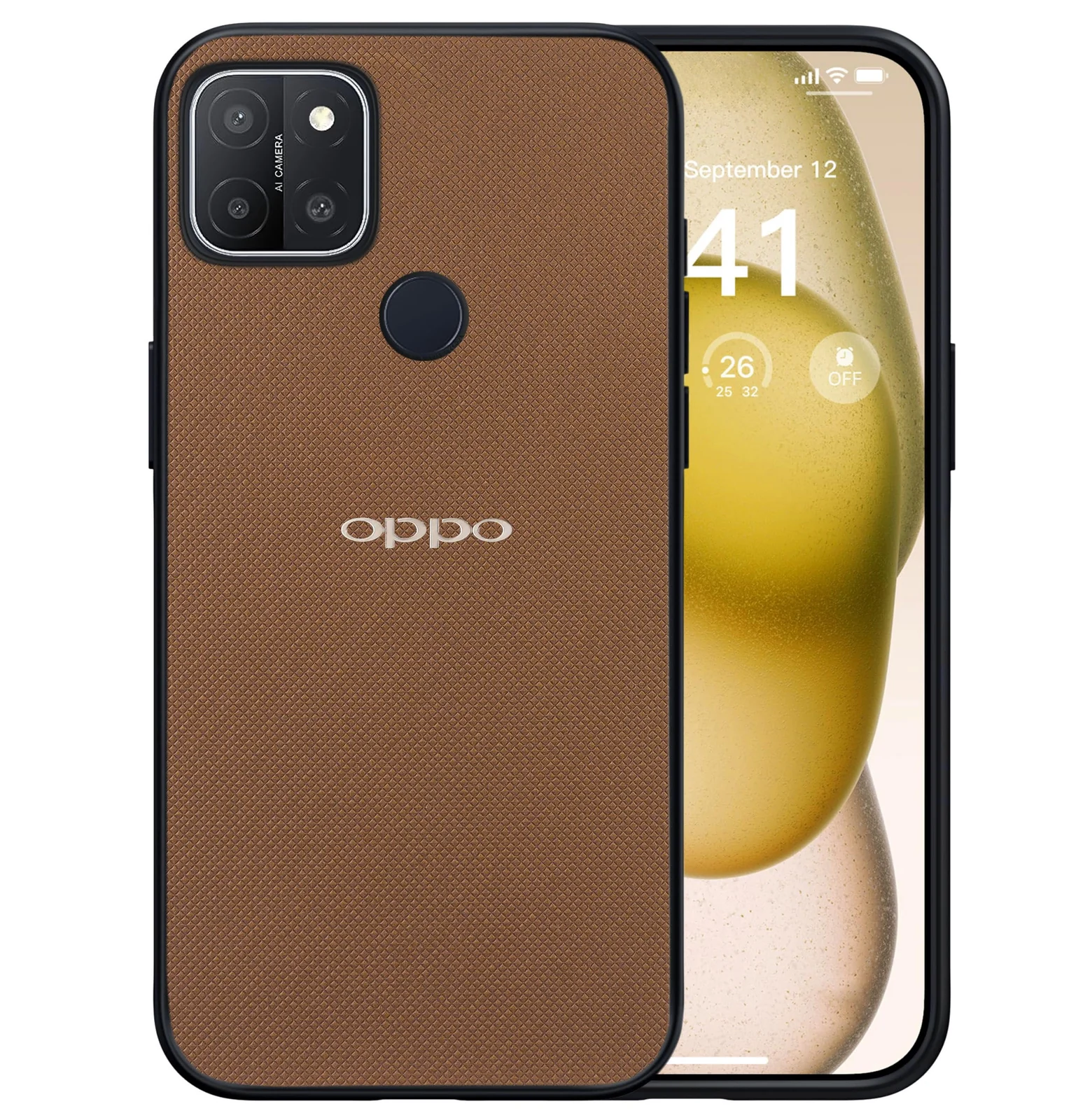 Dl3 Mobilak Compatible with Realme C25Y / Realme C21Y Case Dual Layer Heavy Duty Cell Phone Protective Cover Shockproof Rugged with Non-Slip Textured - Black