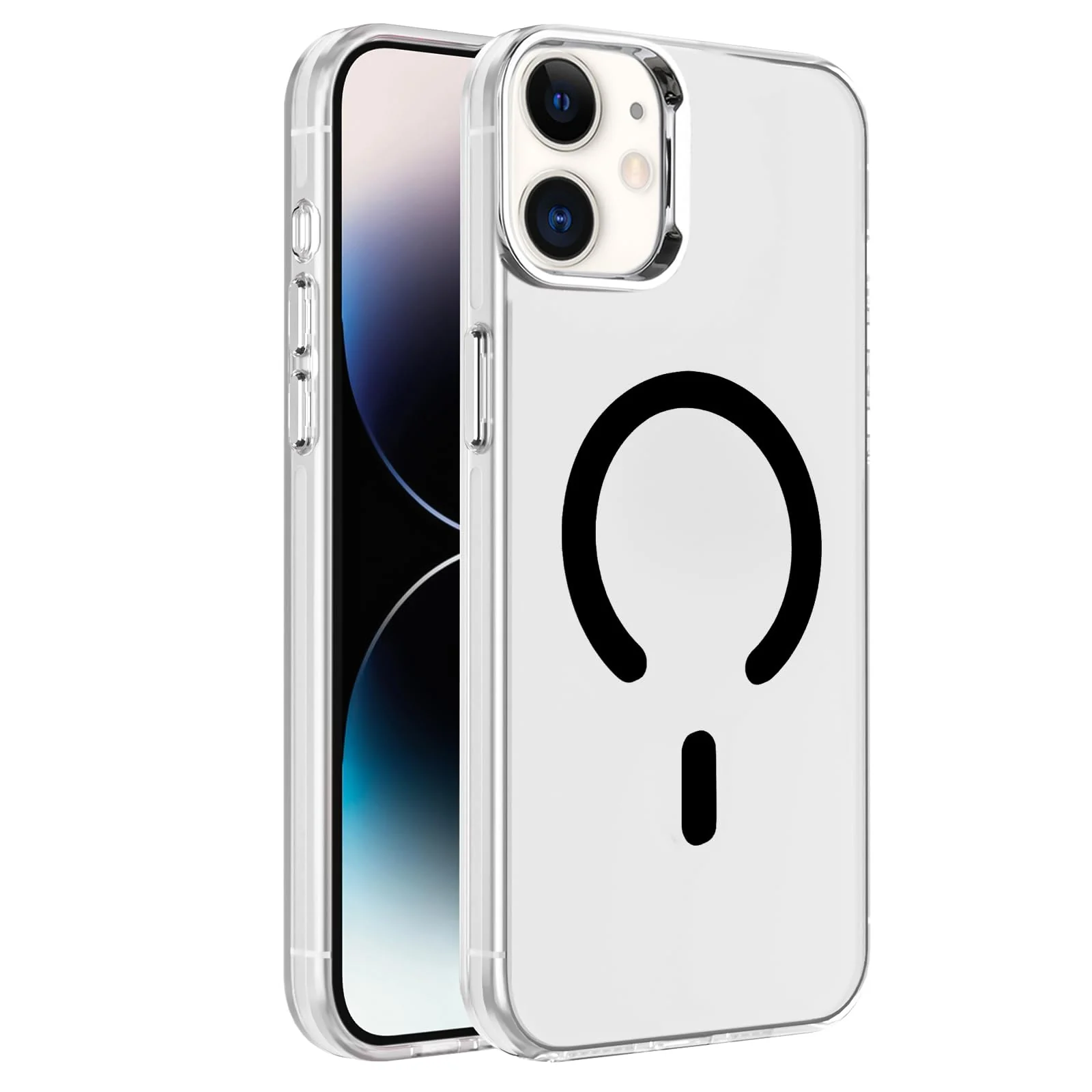 DL3 Mobilak Case for iPhone 11 Crystal Clear [Not Compatible with MagSafe] Soft TPU Gel Case Flexible Silicone Anti-Scratch Transparent TPU Cover - Black