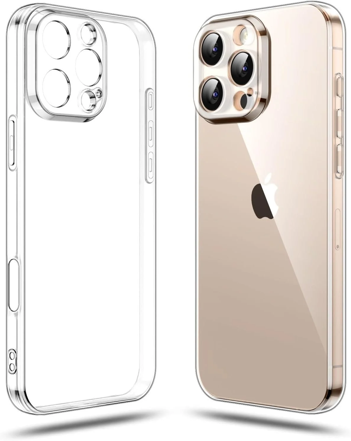DL3 Mobilak Camera Protective Case Compatible with iPhone 16 Pro 6.3-Inch, Mobile Phone Case iPhone 16 Pro Thin Soft Silicone Anti-Yellow Protective Case - Clear