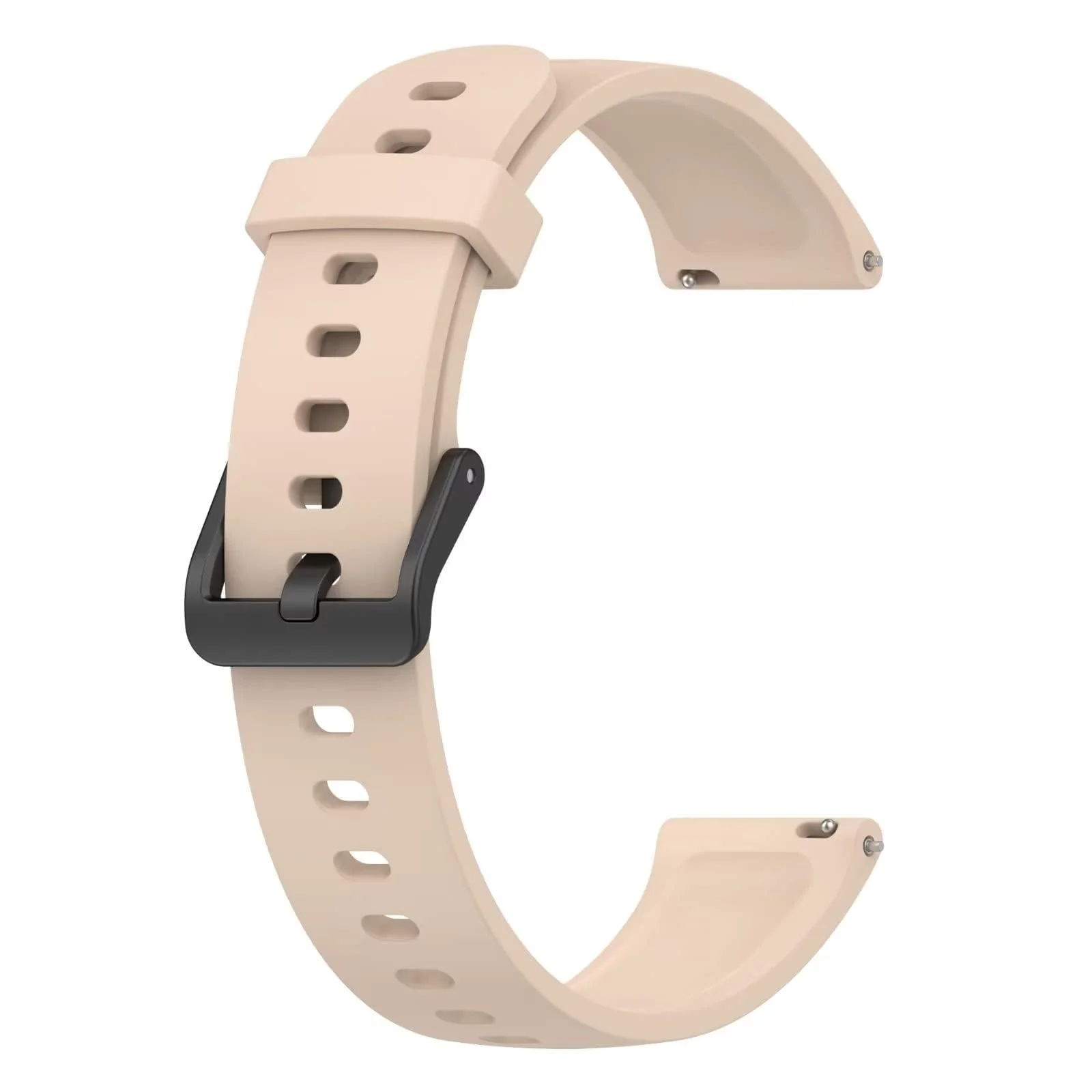 DL3 Mobilak Silicone Strap for realme Band 2, [Breathable] Soft Silicone Replacement Strap for Men and Women, Pin Buckle Design, for realme Band2 - Light Pink